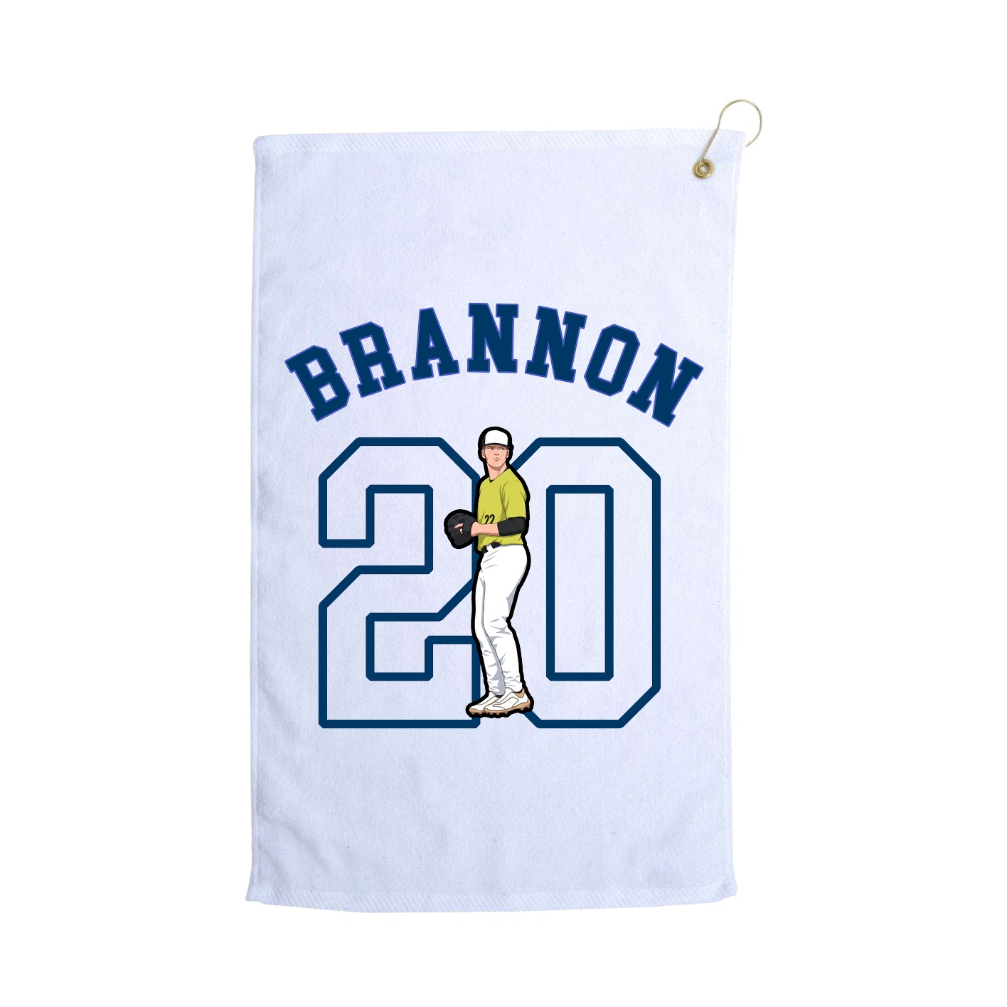 Golf Towel — Shirsey Arch in White
