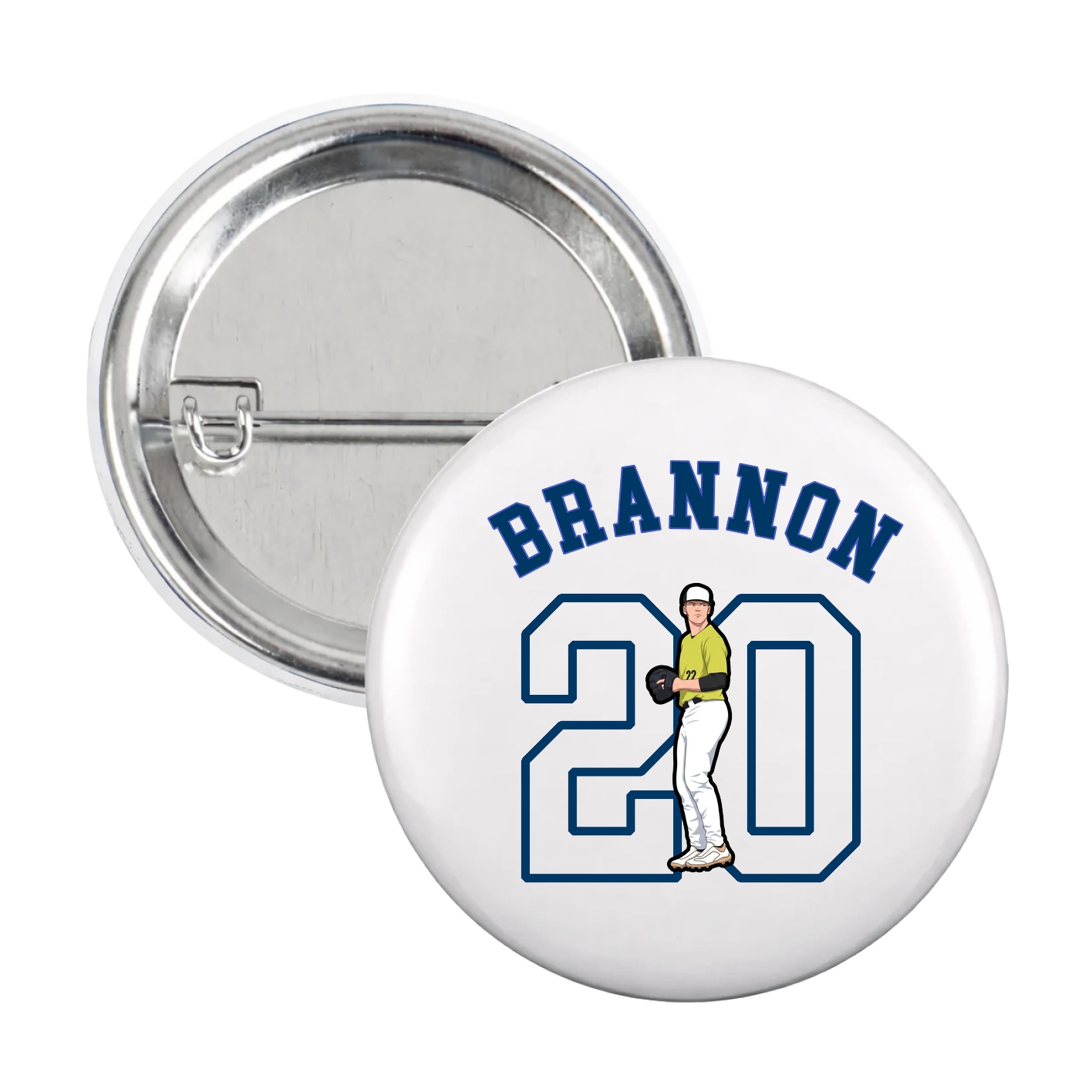 Game Day Button — Shirsey Arch in White