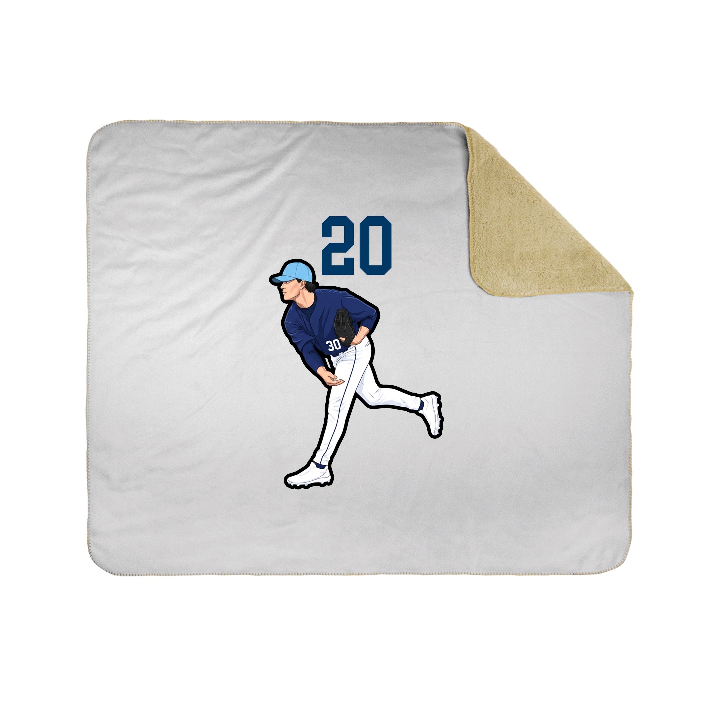 50x60 Sherpa Lined Throw Blanket