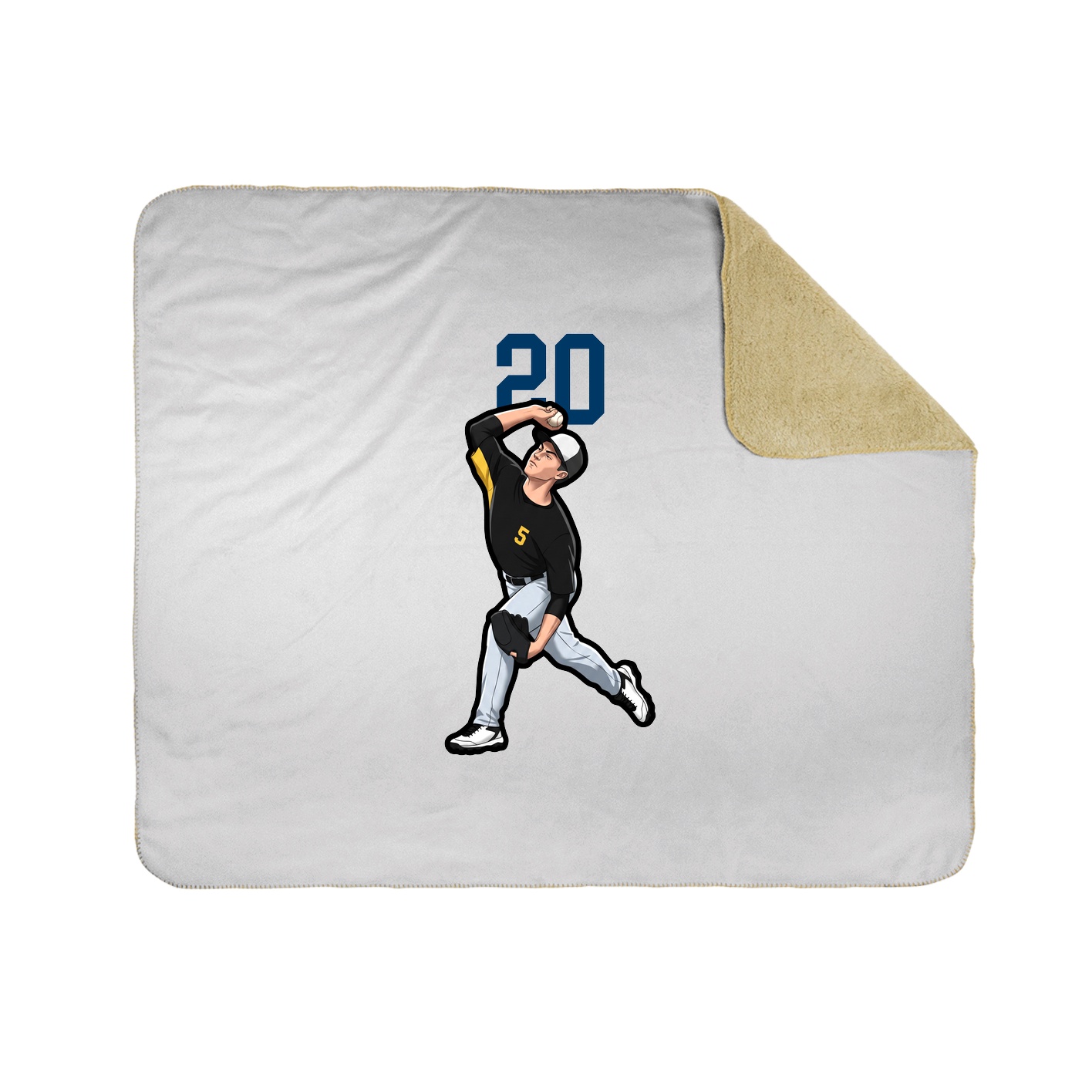 50x60 Sherpa Lined Throw Blanket