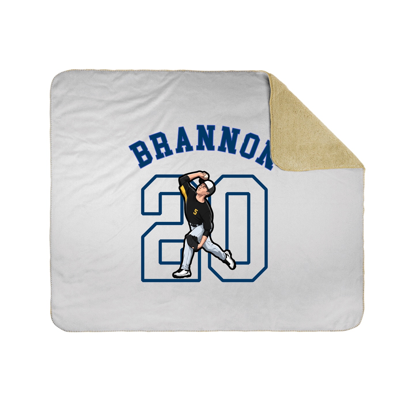 50x60 Sherpa Lined Throw Blanket