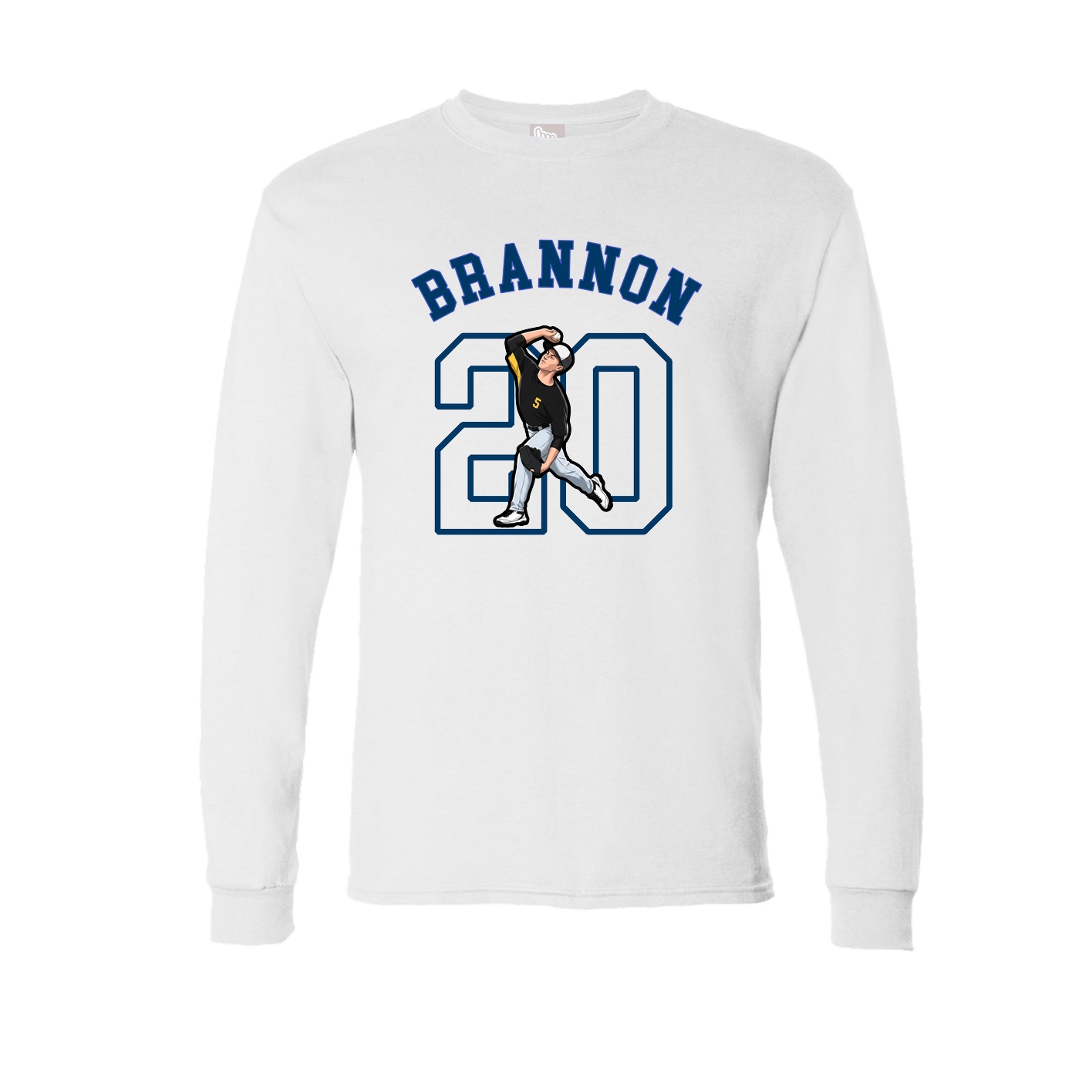Long Sleeve Tee — Shirsey Arch in White