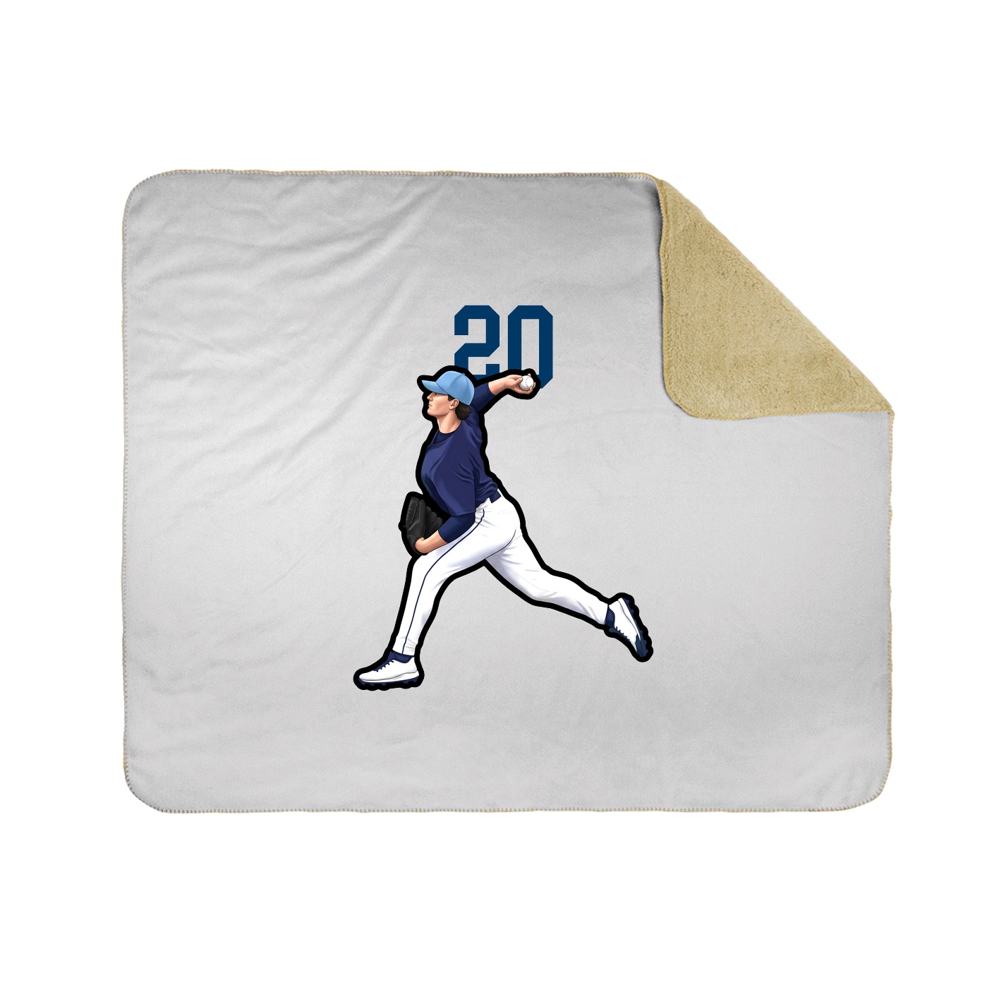 50x60 Sherpa Lined Throw Blanket