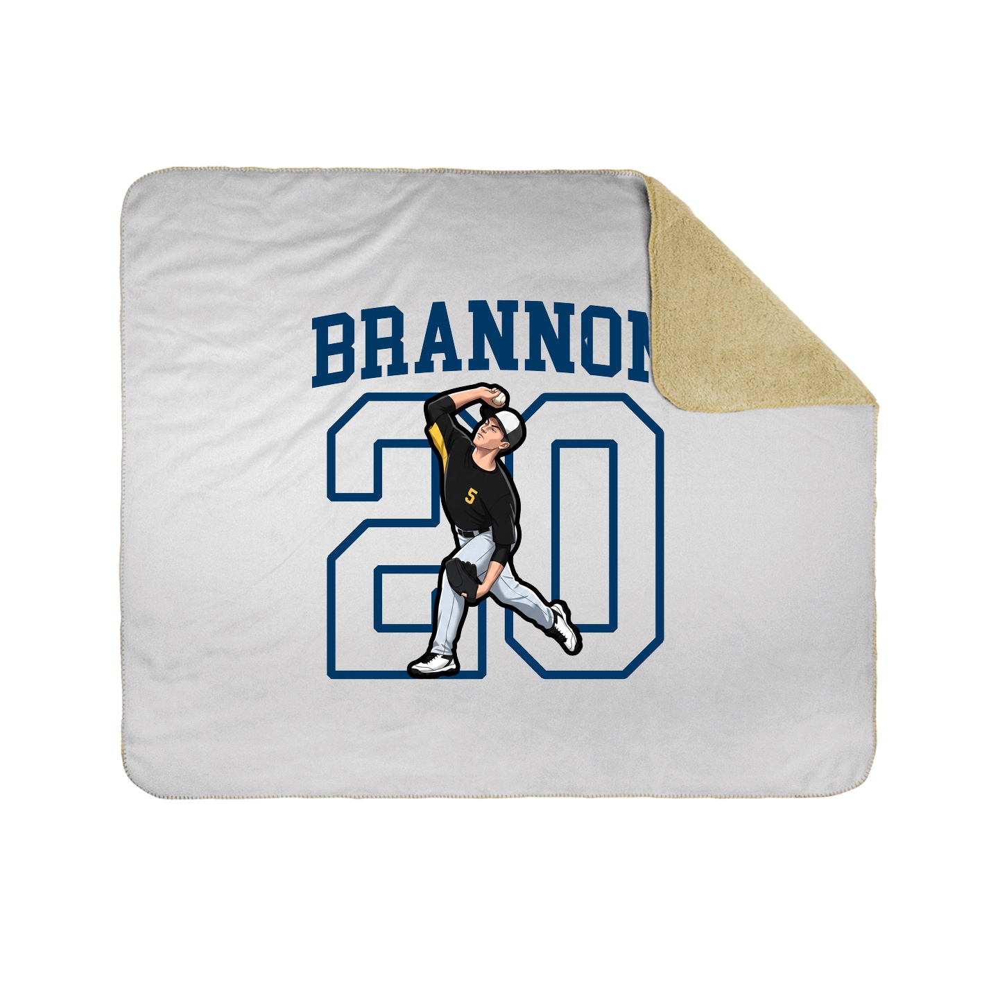 50x60 Sherpa Lined Throw Blanket