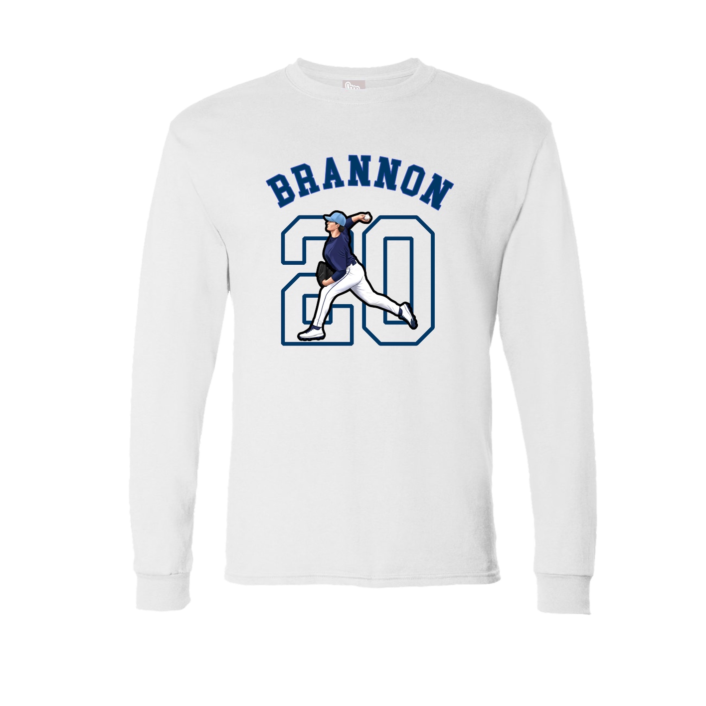 Long Sleeve Tee — Shirsey Arch in White