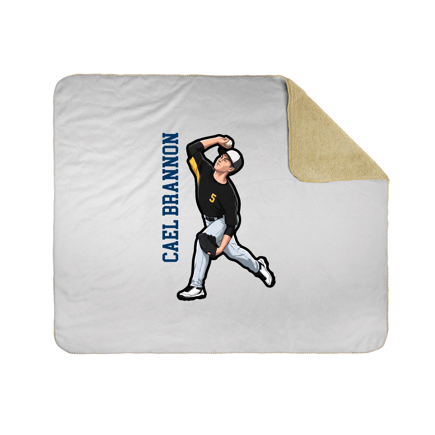 50x60 Sherpa Lined Throw Blanket