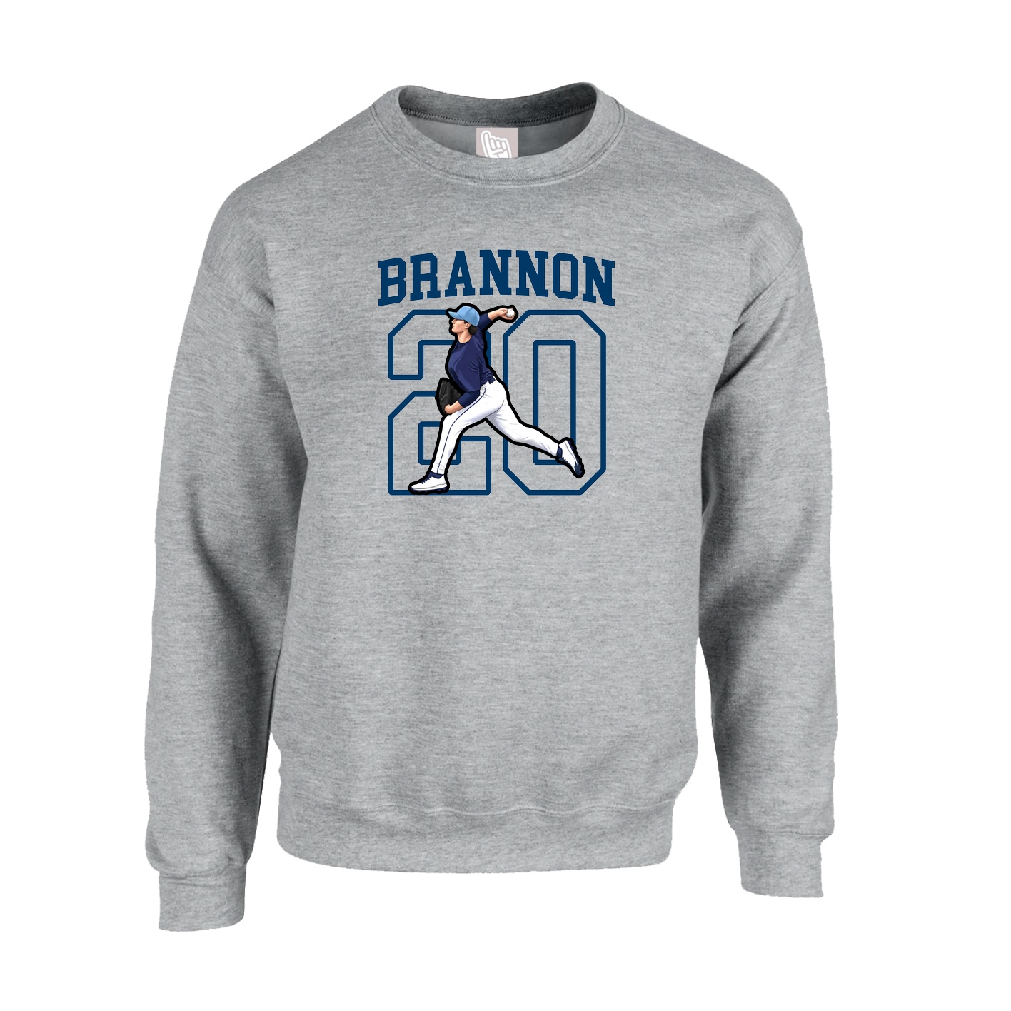 Fleece Crew — Shirsey in Grey