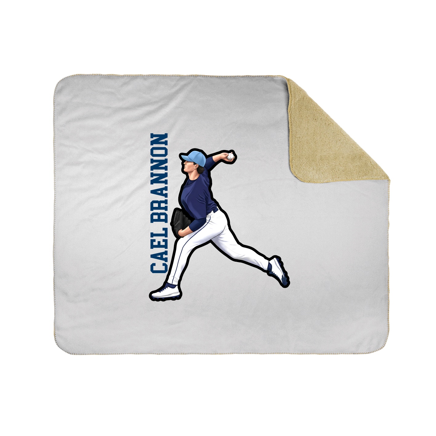 50x60 Sherpa Lined Throw Blanket