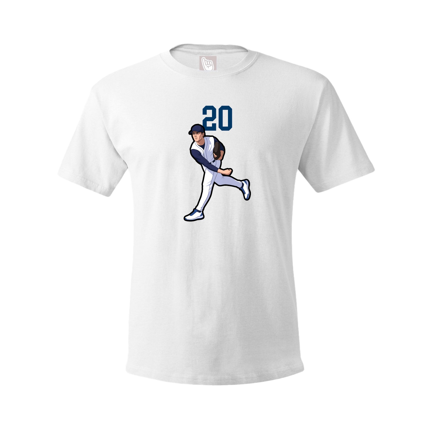 Tee — Number Top in White