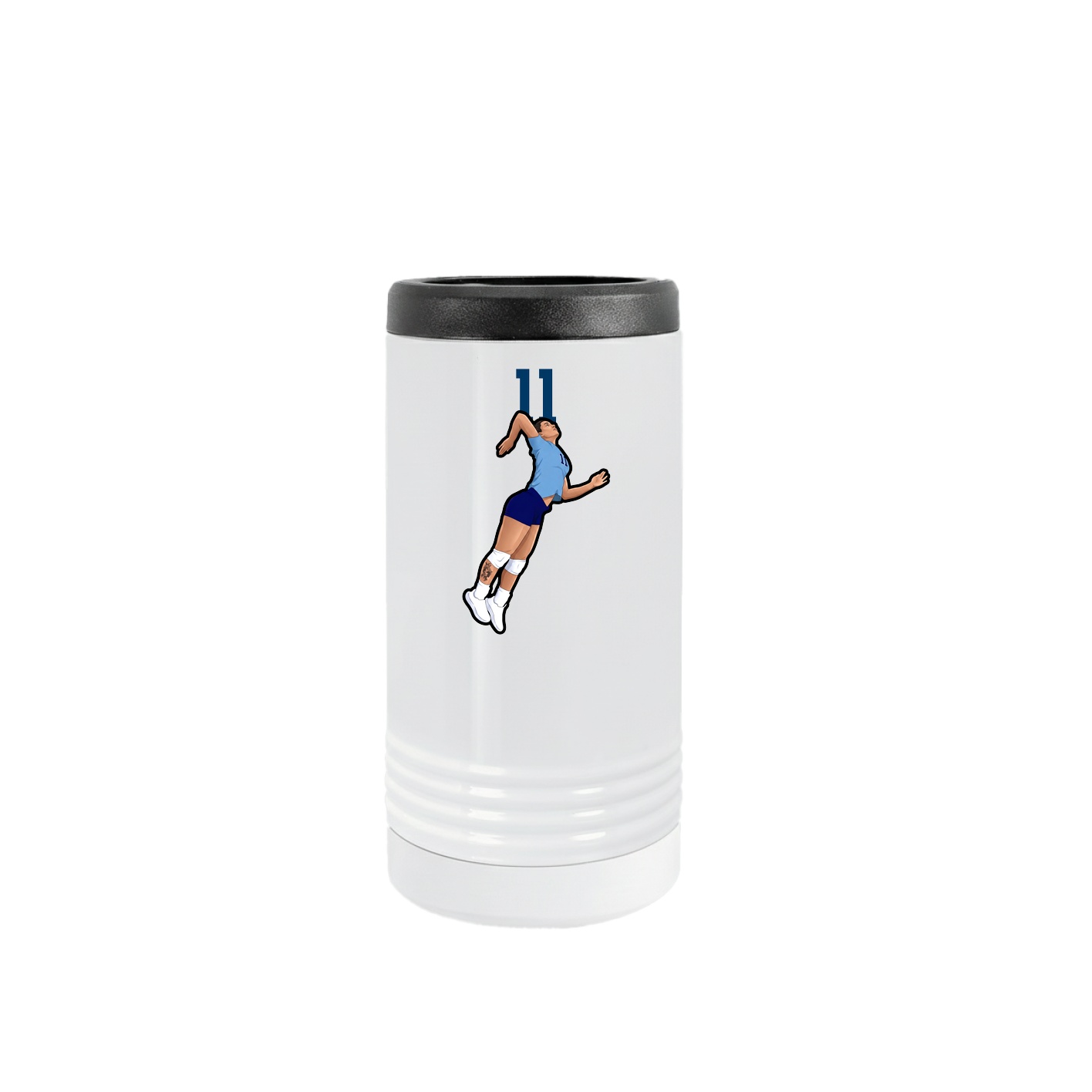 Slim Beverage Holder — Number Top in White