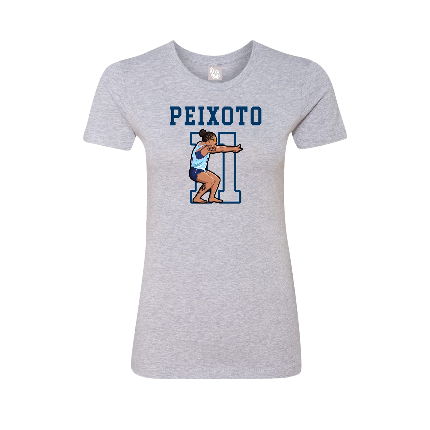 Fitted Women's Tee — Shirsey in Grey