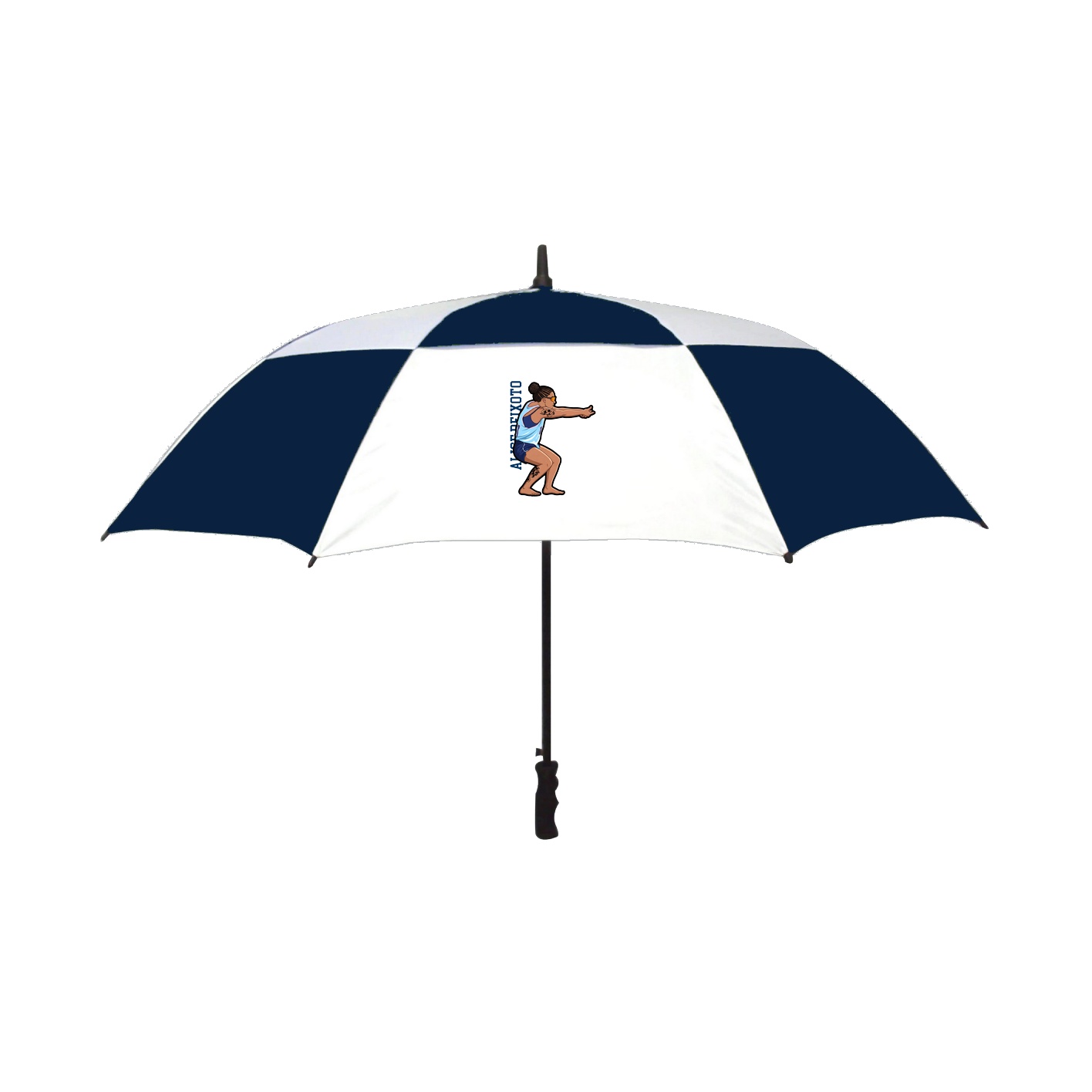 Golf Umbrella — Name Vertical in Navy