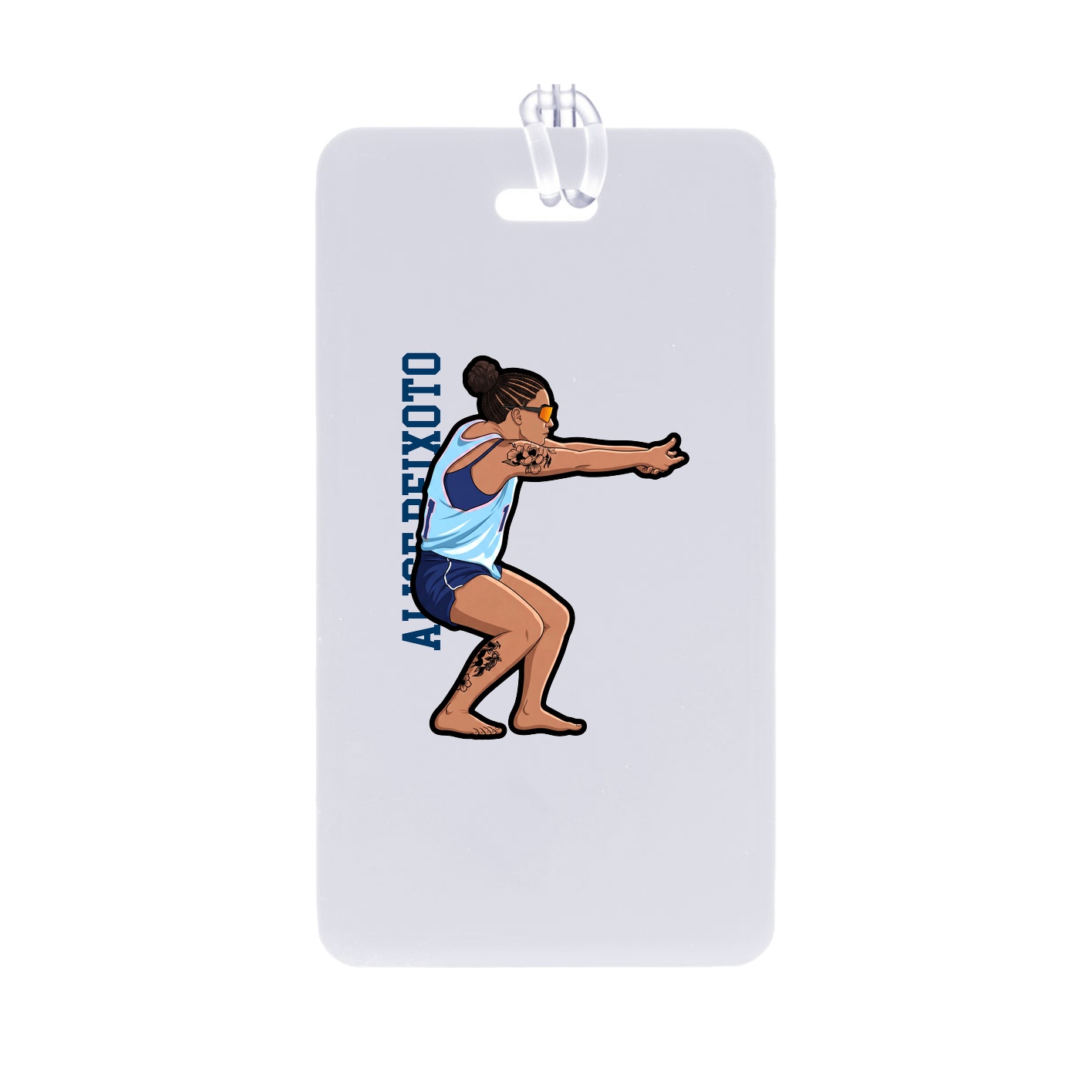 Bag Tag — Name Vertical in Classic