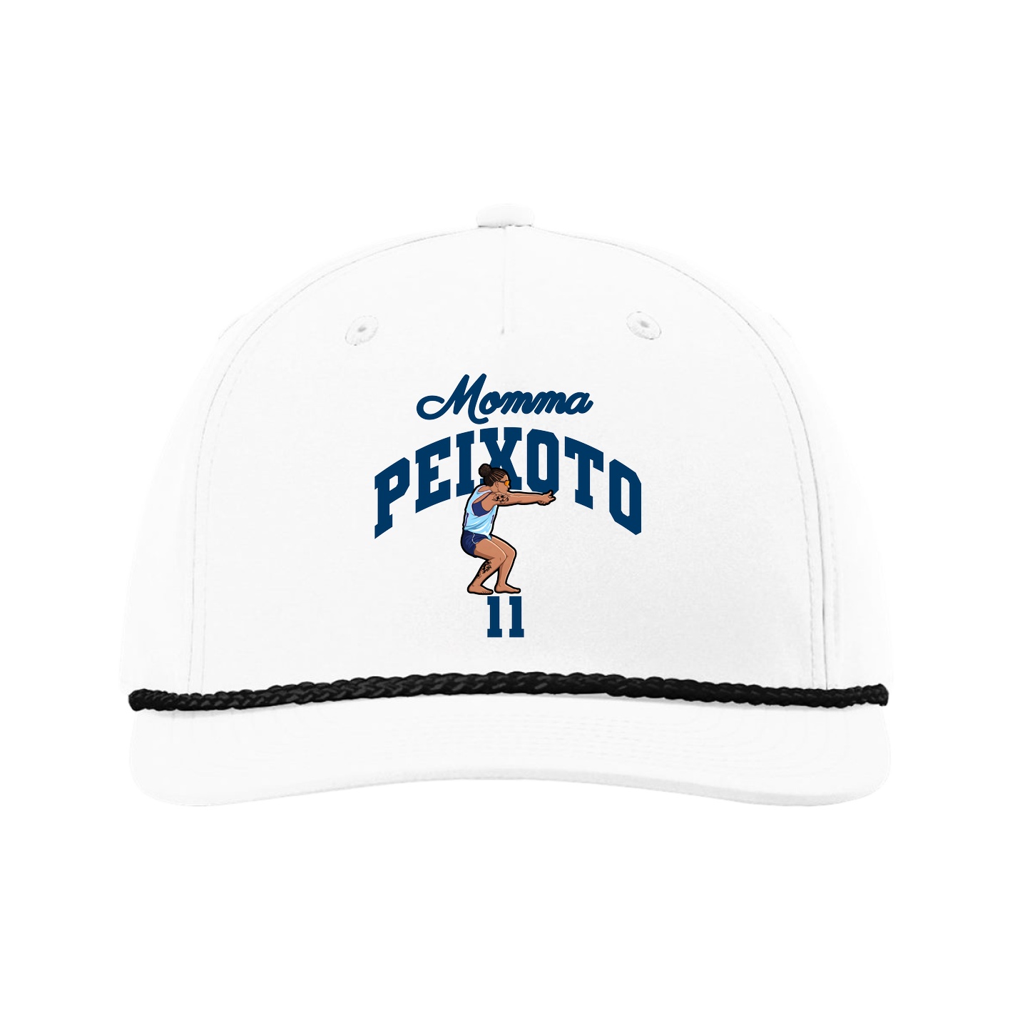 Five-Panel Classic Rope Cap — Mothers Day Arch in White