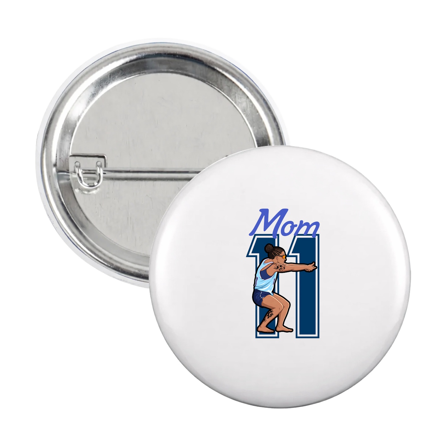 Game Day Button — Mothers Day Shirsey in White
