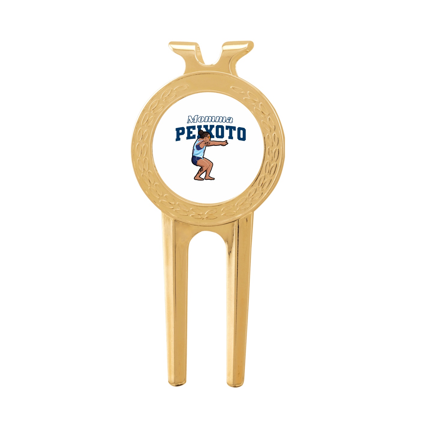 Divot Tool with Ball Marker — Mothers Day Block in Classic