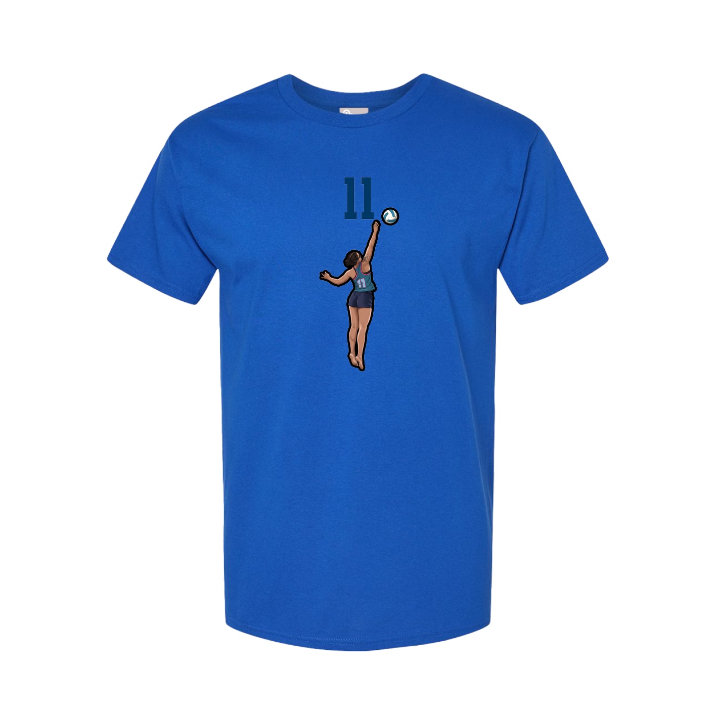 Tee — Number Top in Royal