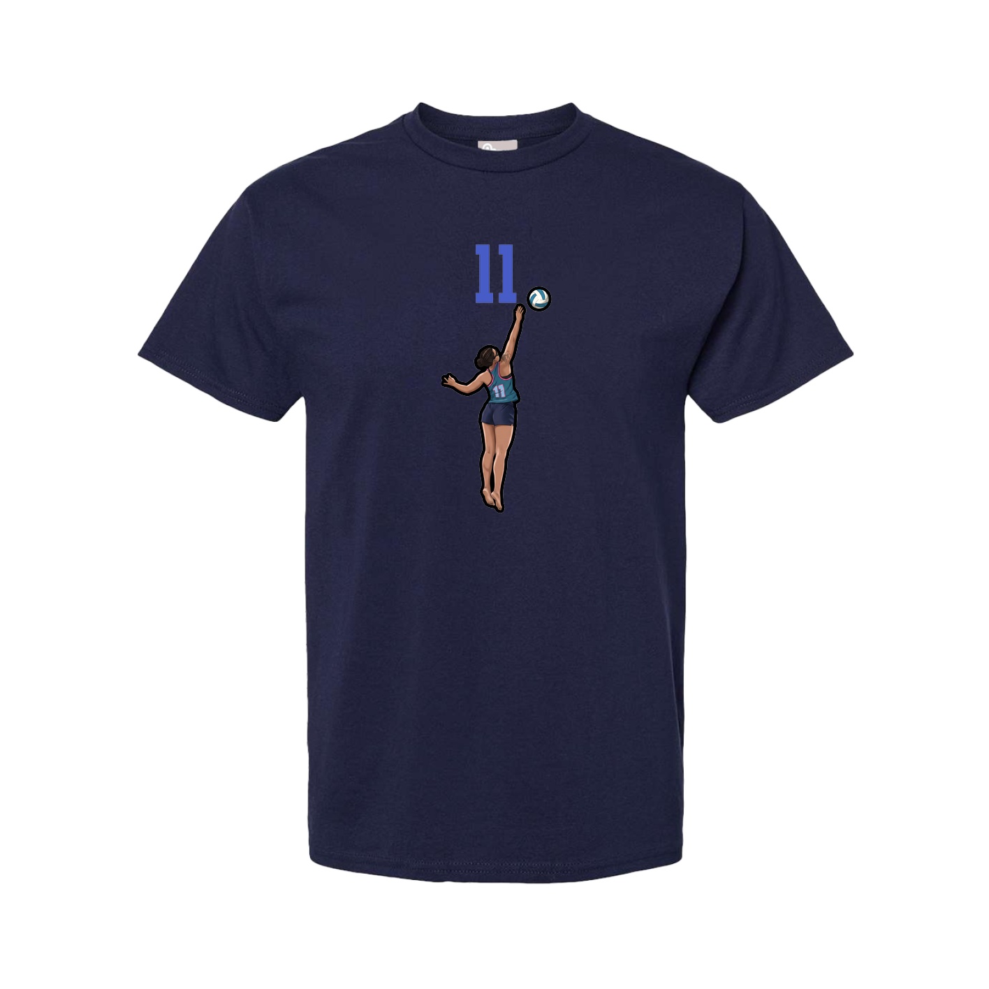 Youth Tee — Number Top in Navy
