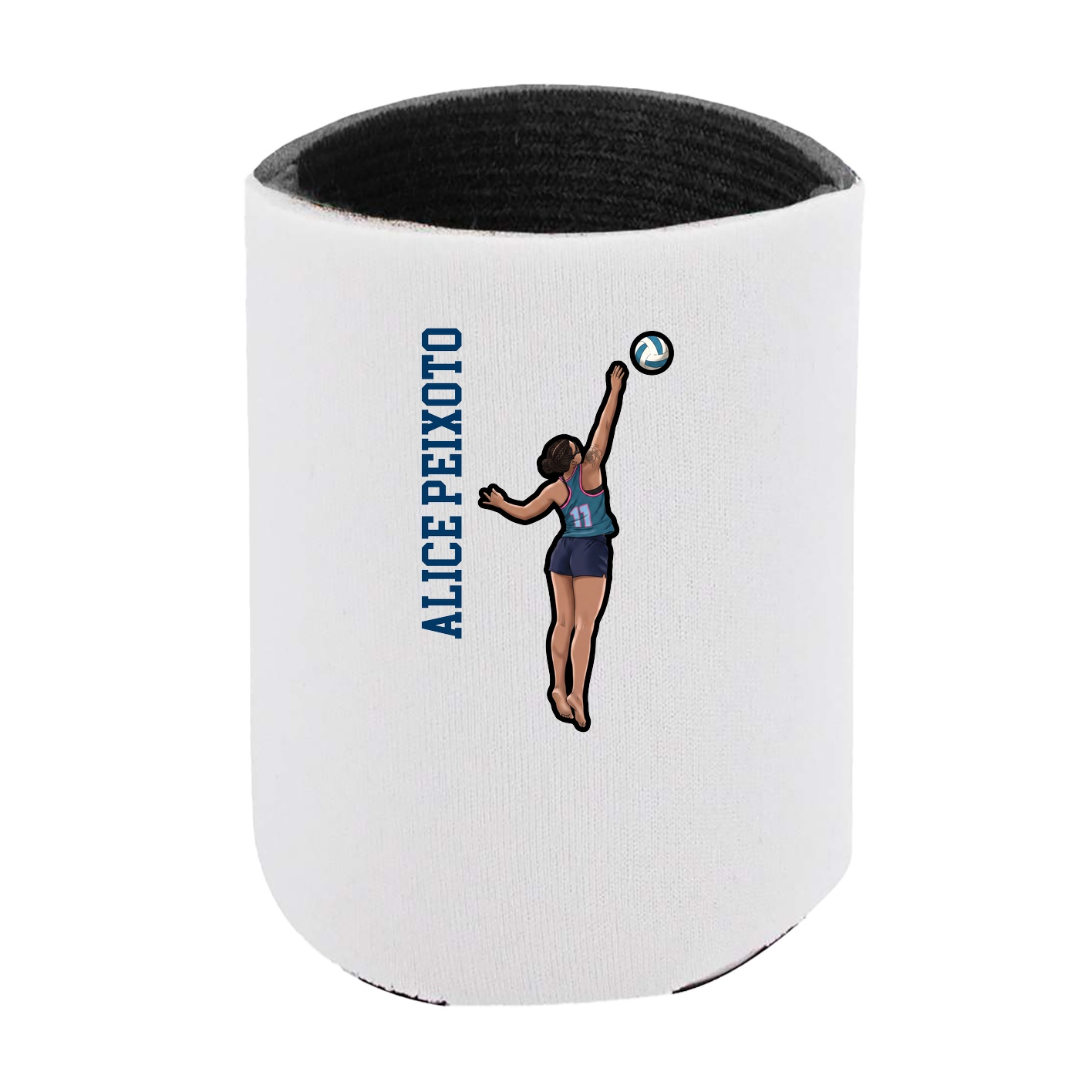 Can Holder — Name Vertical in White