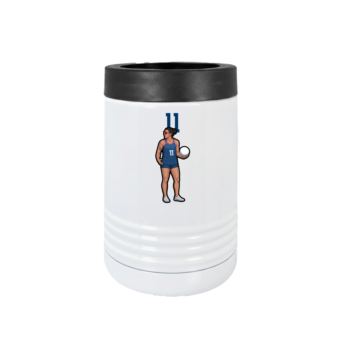 Beverage Holder — Number Top in White
