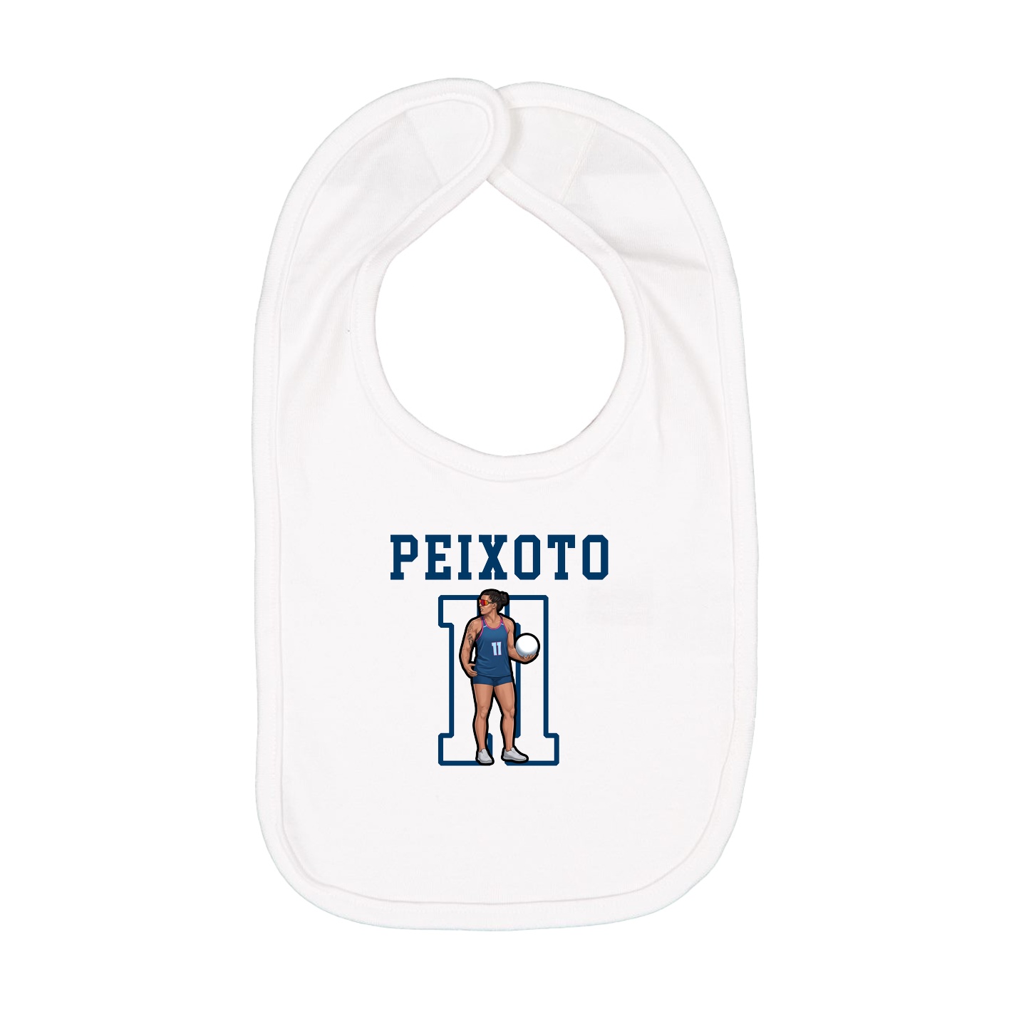Infant Bib — Shirsey in White