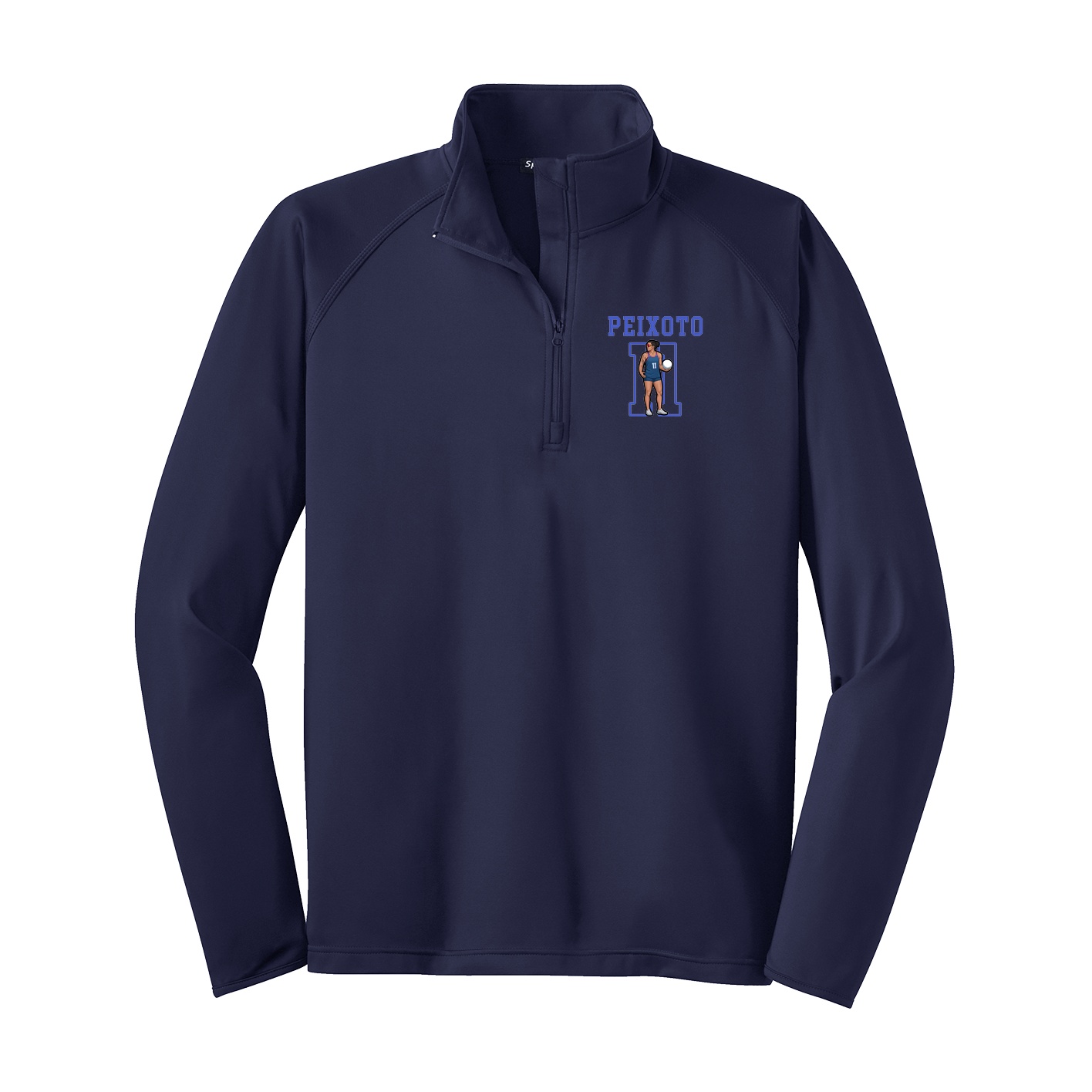 Q-Zip Pullover — Shirsey in Navy