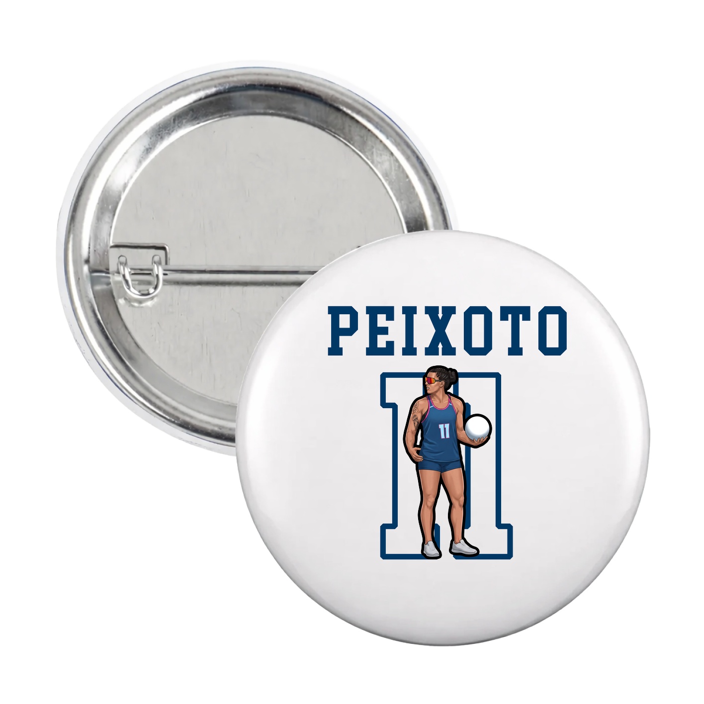 Game Day Button — Shirsey in White