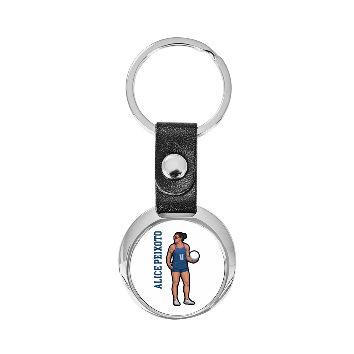 Key Chain — Name Vertical in Classic