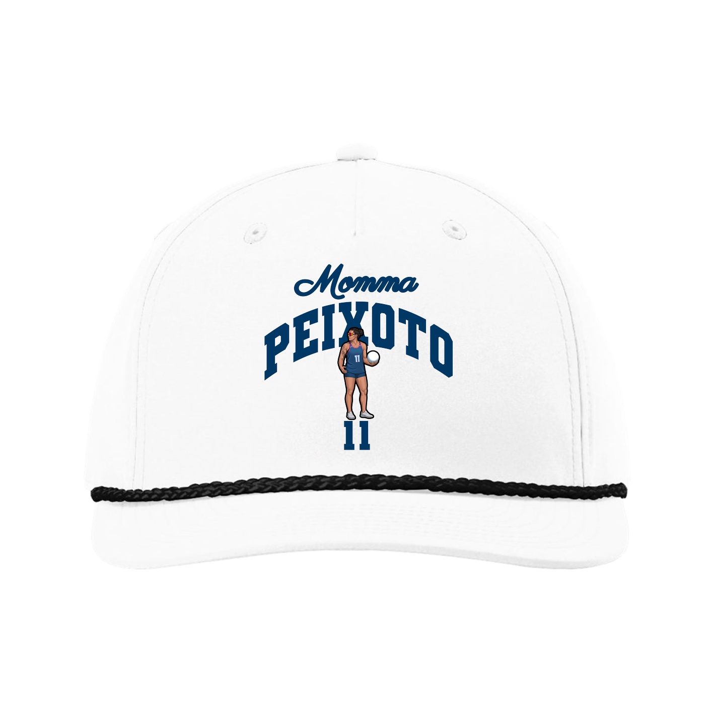 Five-Panel Classic Rope Cap — Mothers Day Arch in White