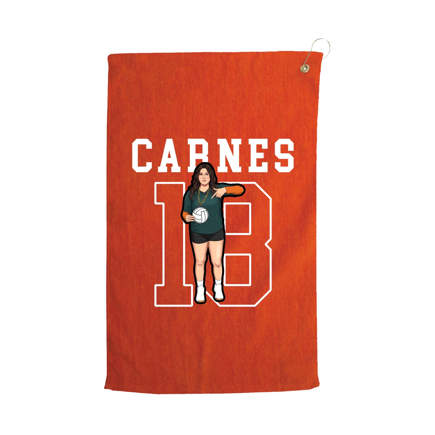 Golf Towel — Shirsey in Orange