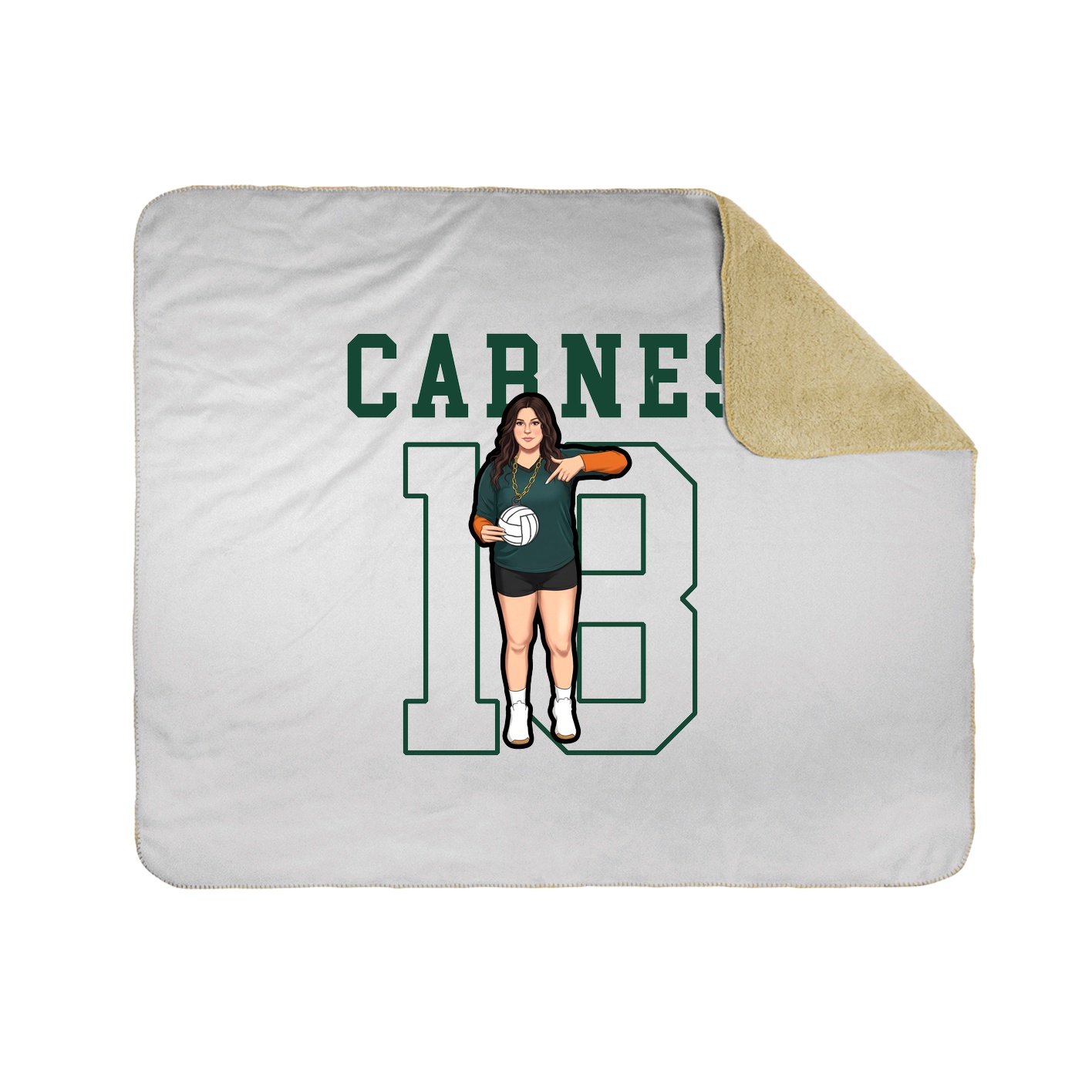 Throw Blanket — Shirsey in White
