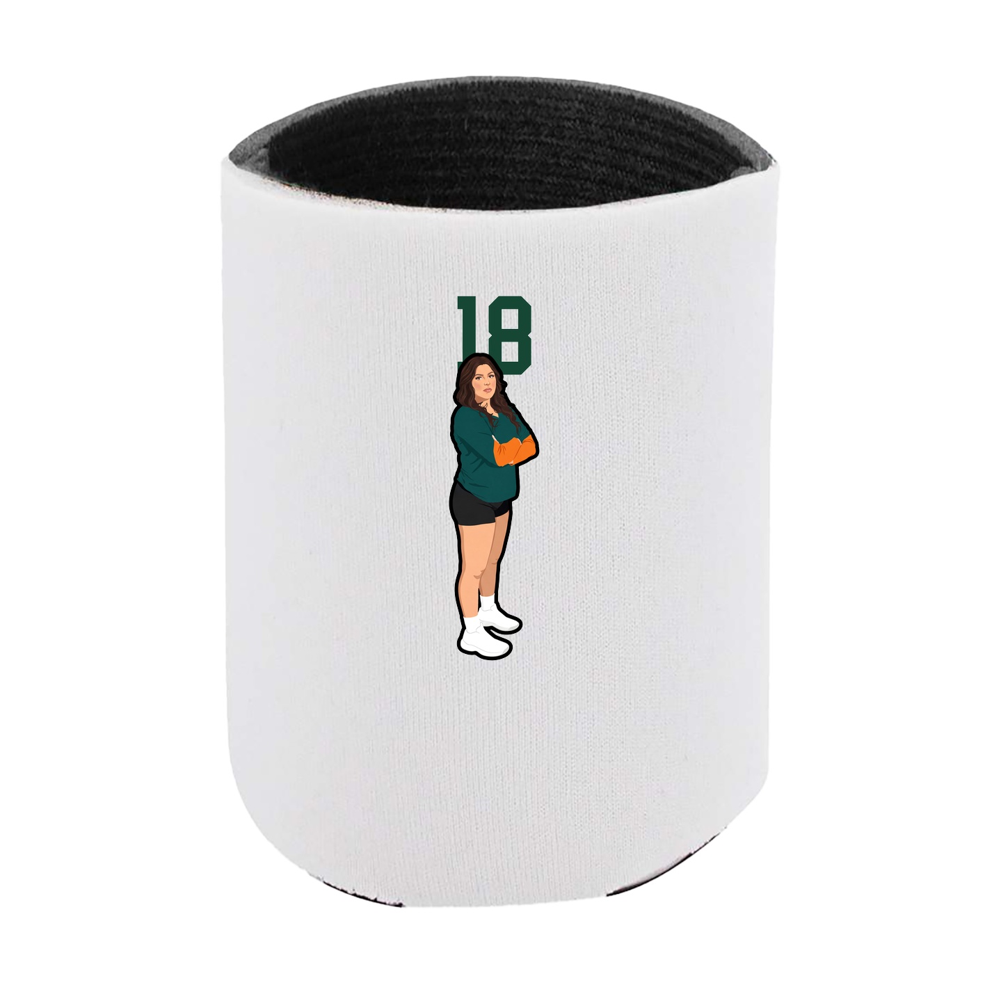 Can Holder — Number Top in White