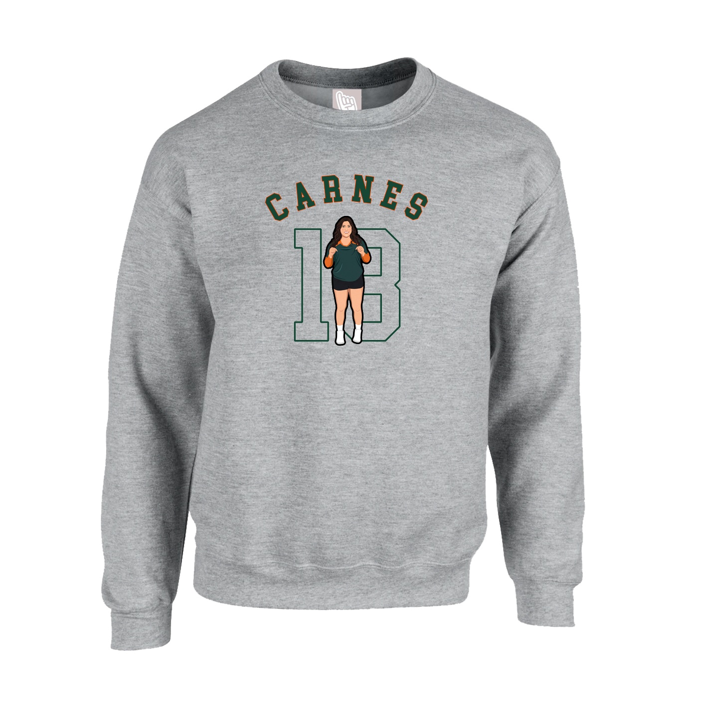 Fleece Crew — Shirsey Arch in Grey