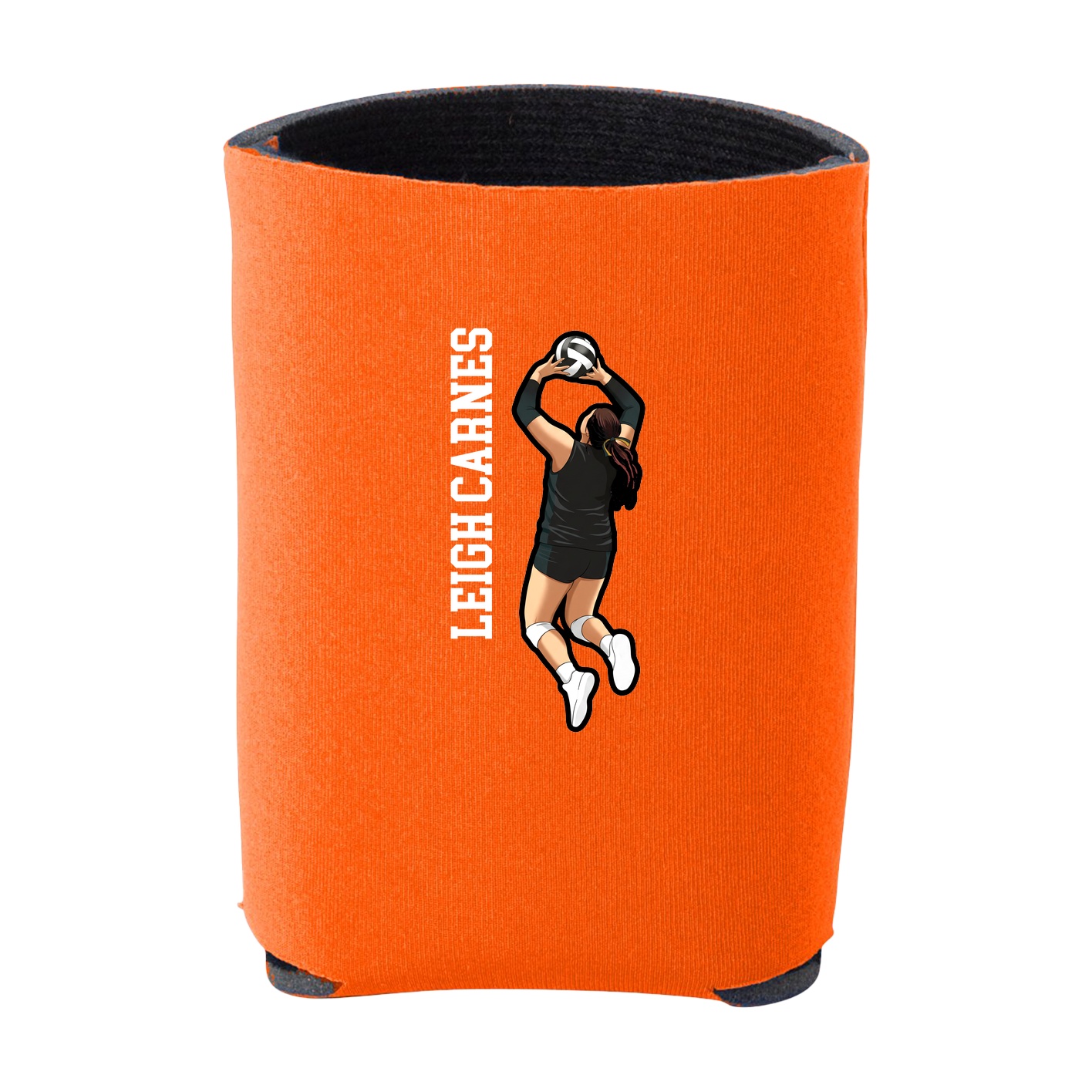 Can Holder — Name Vertical in Orange