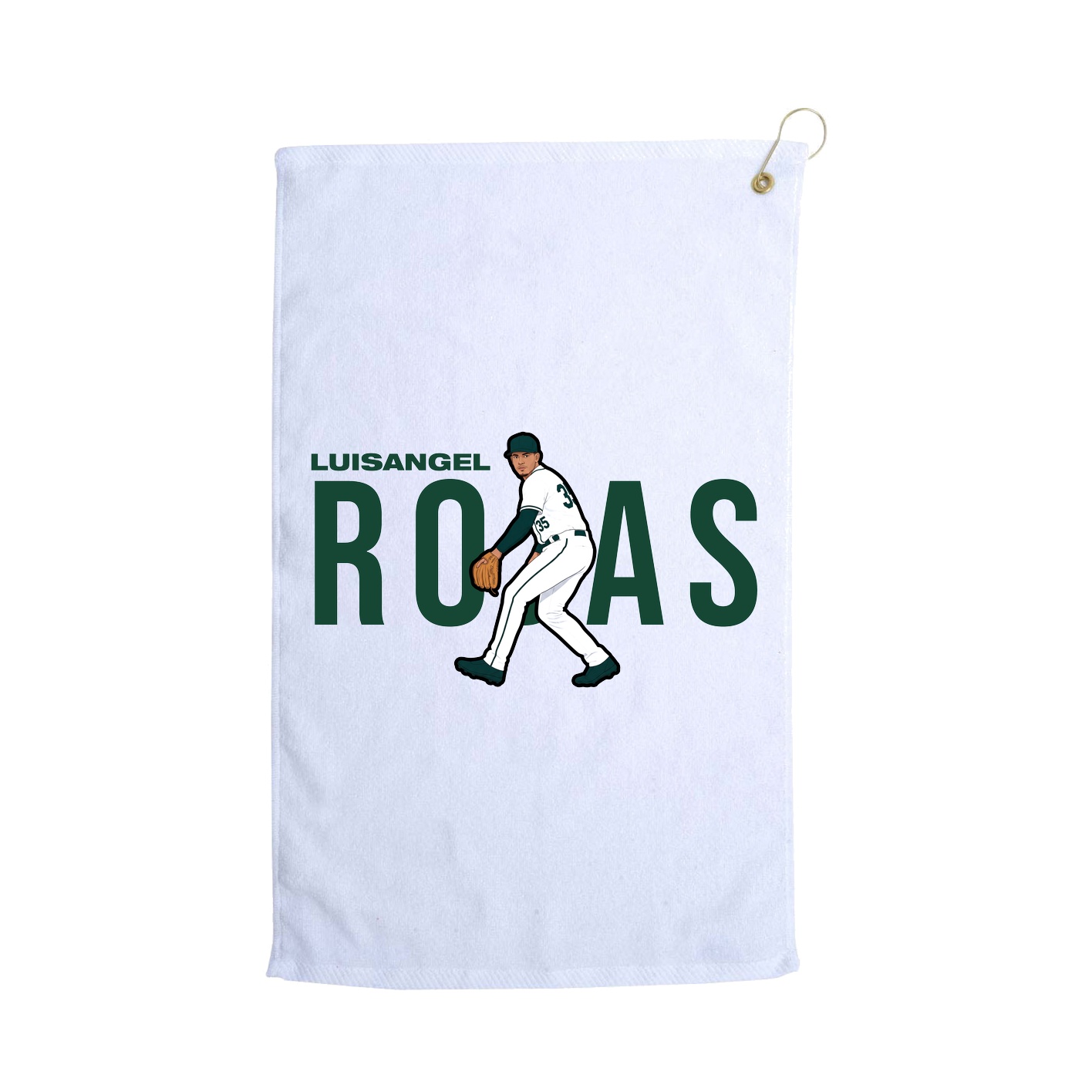 Golf Towel — Player Name in White