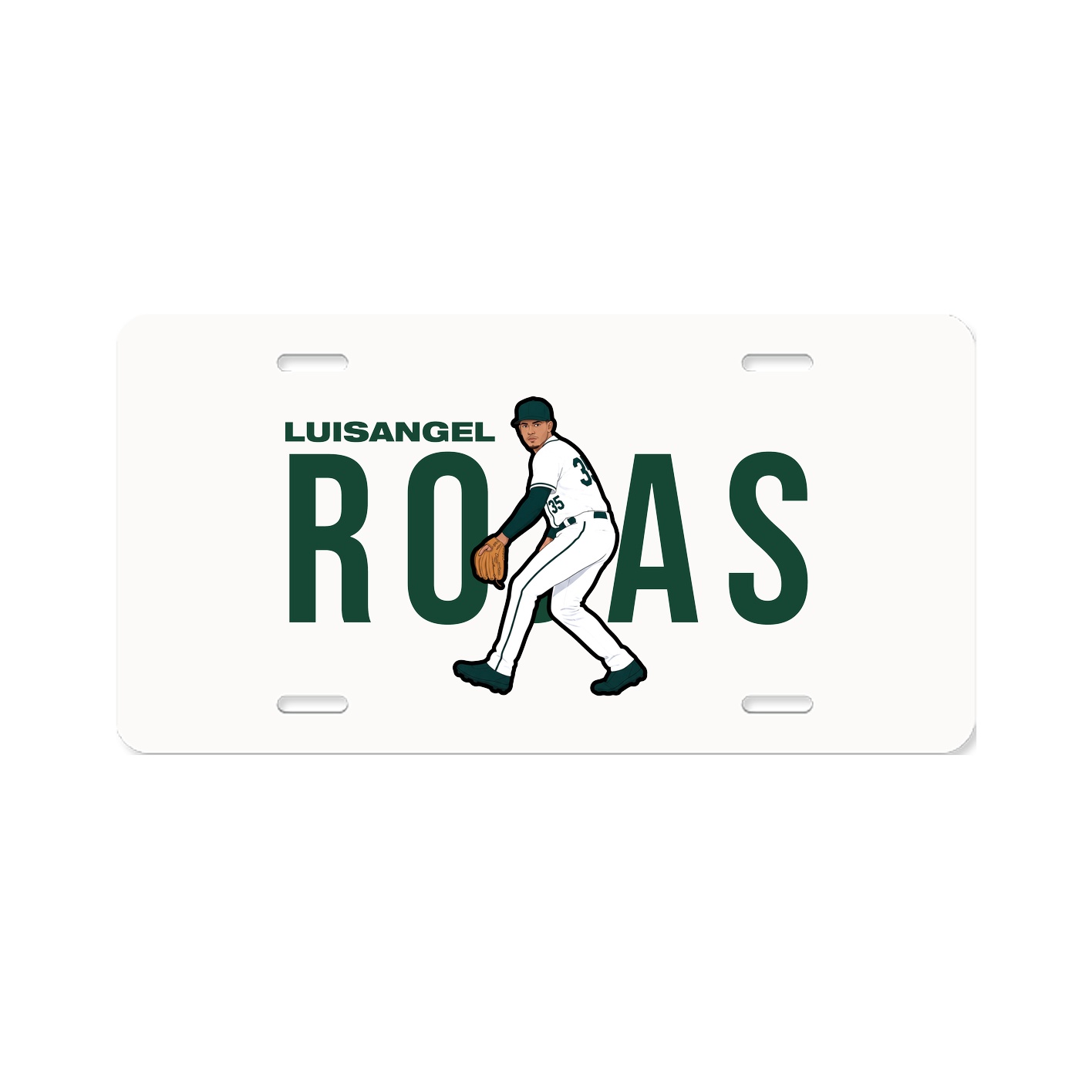License Plate — Player Name in Classic