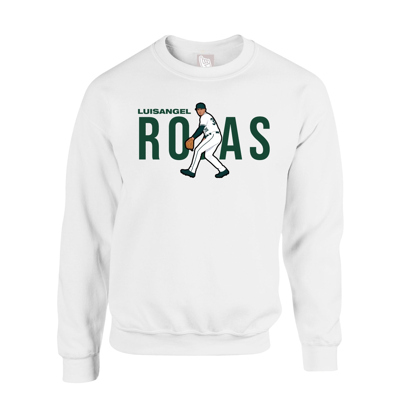 Fleece Crew — Player Name in White