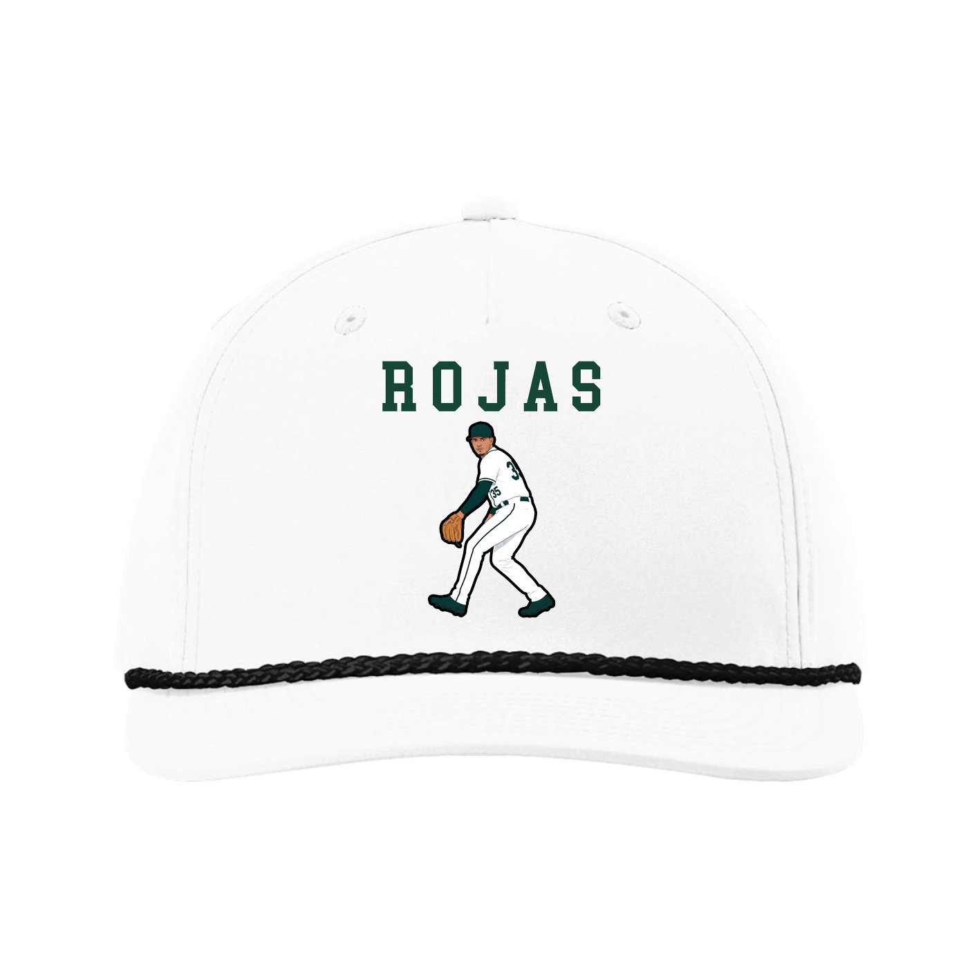 Five-Panel Classic Rope Cap — Shirsey in White
