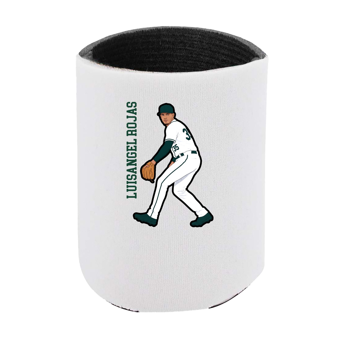 Can Holder — Name Vertical in White
