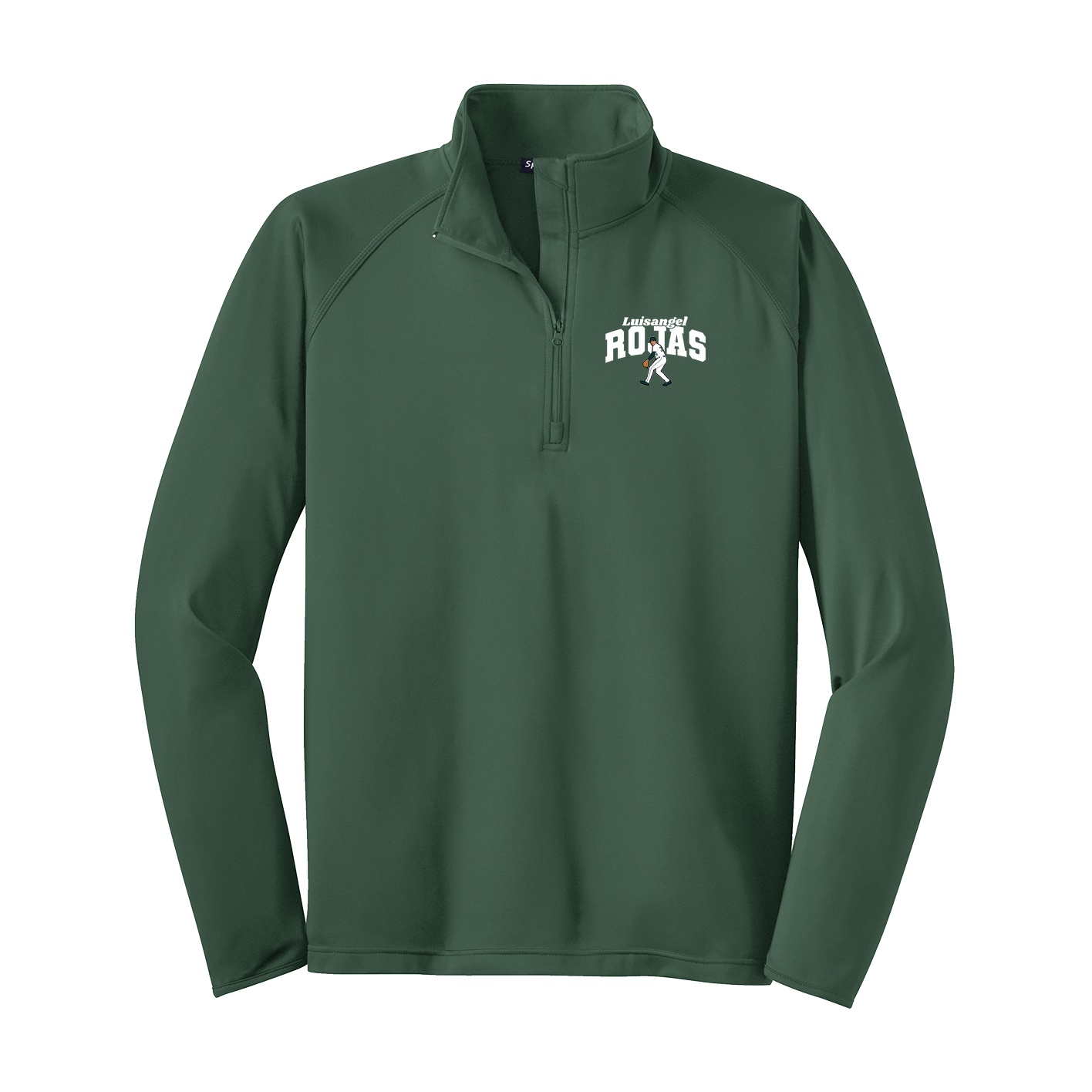 Q-Zip Pullover — Signature Arch in Green