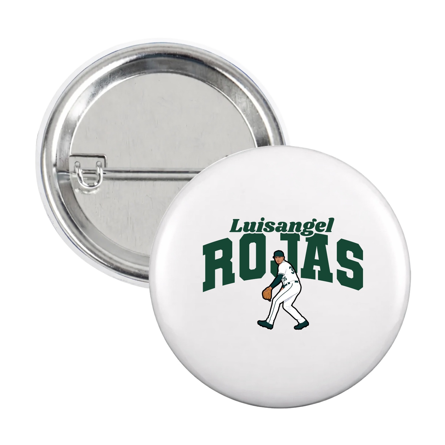Game Day Button — Signature Arch in White
