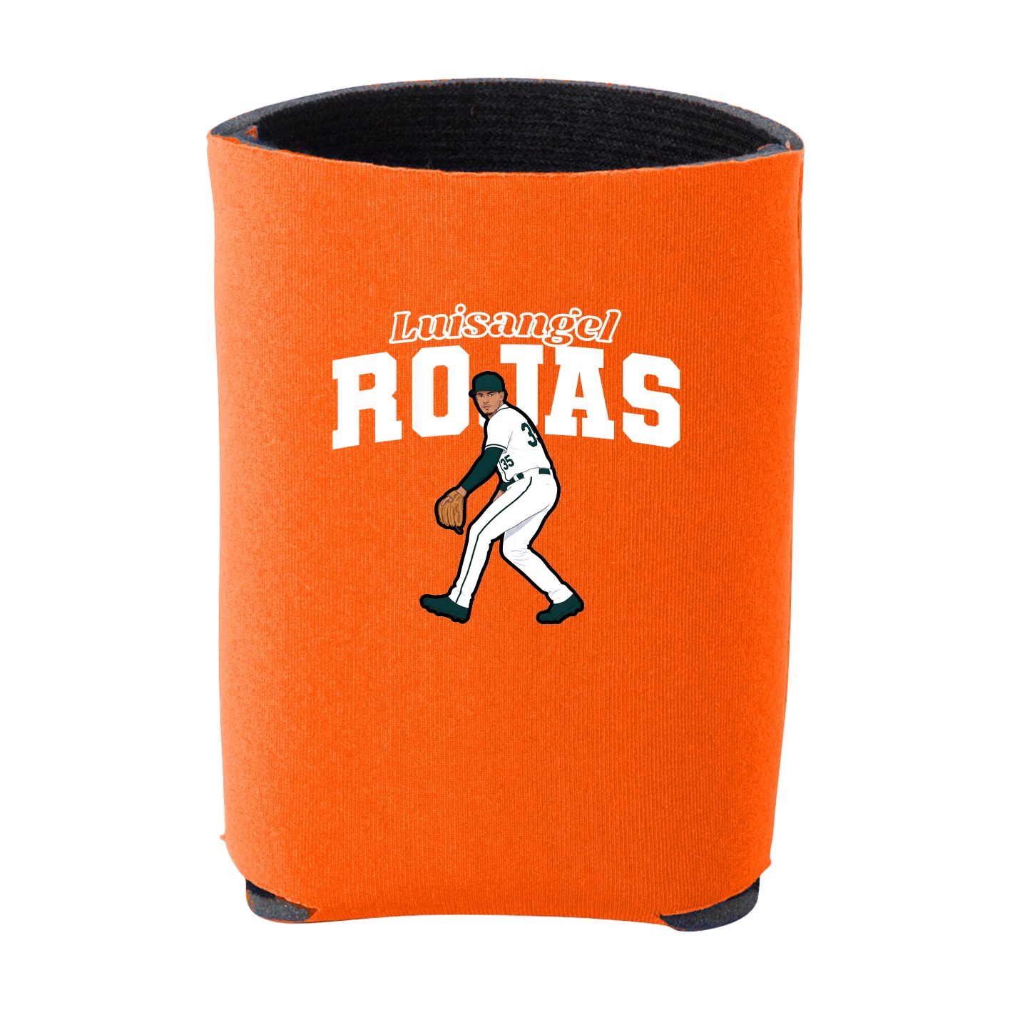 Can Holder — Name Arch in Orange