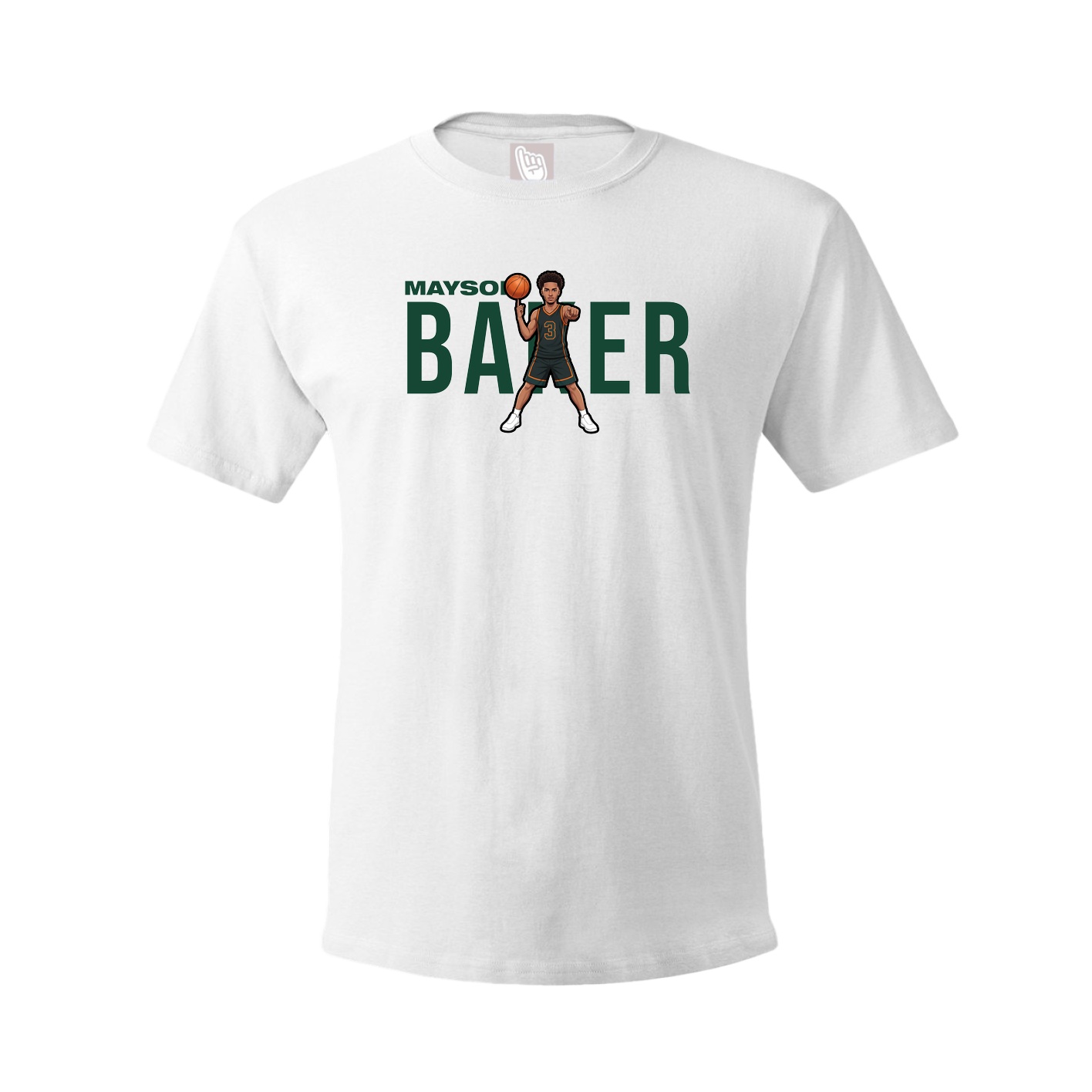 Youth Tee — Player Name in White