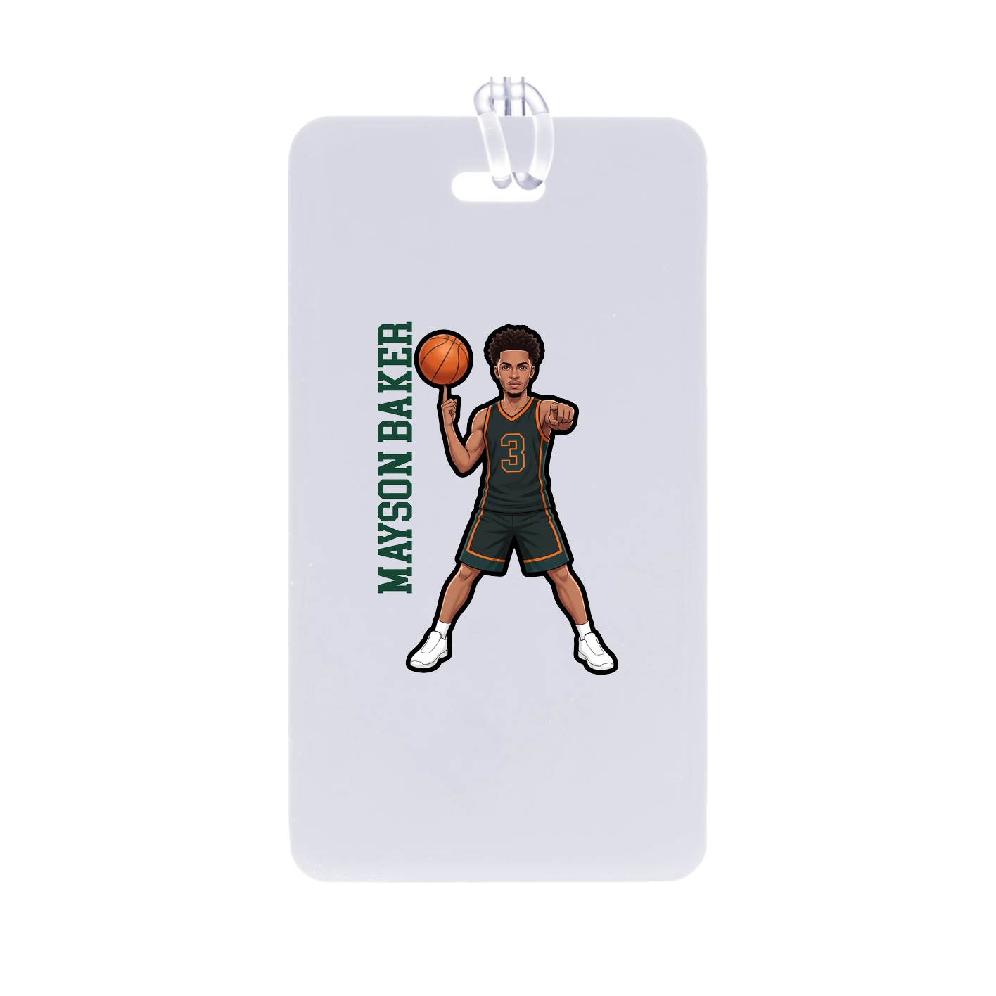 Bag Tag — Name Vertical in Classic