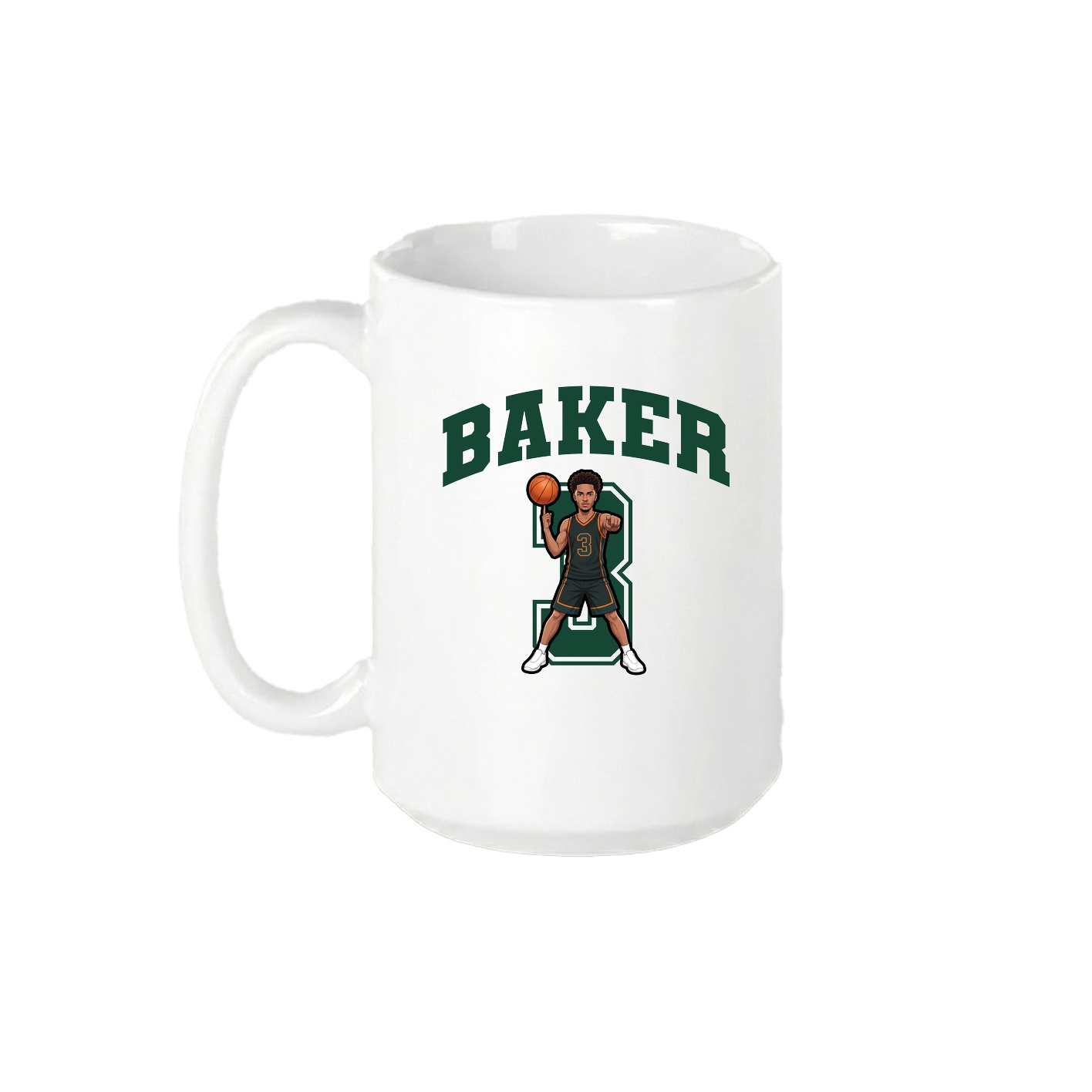 15oz Coffee Mug — Number in White