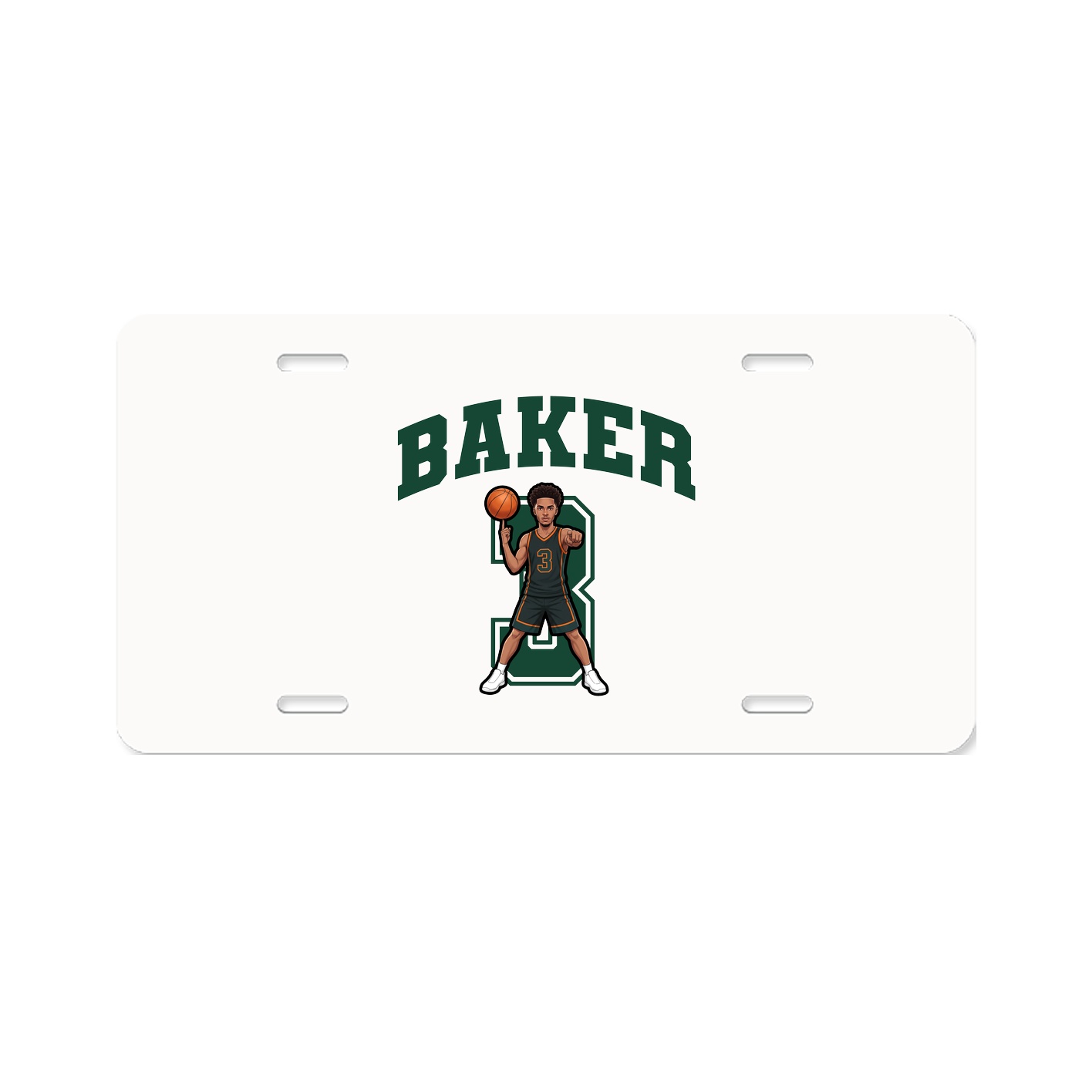 License Plate — Number in Classic