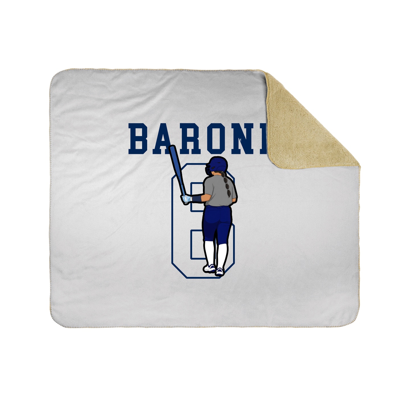 Throw Blanket — Shirsey in White