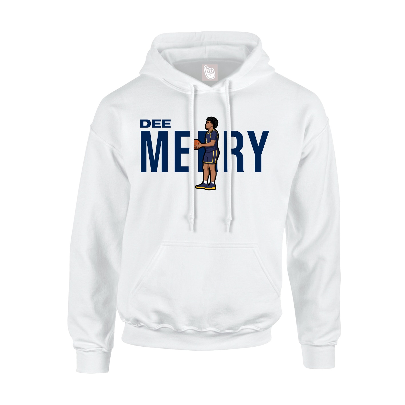 Youth Hoodie — Player Name in White