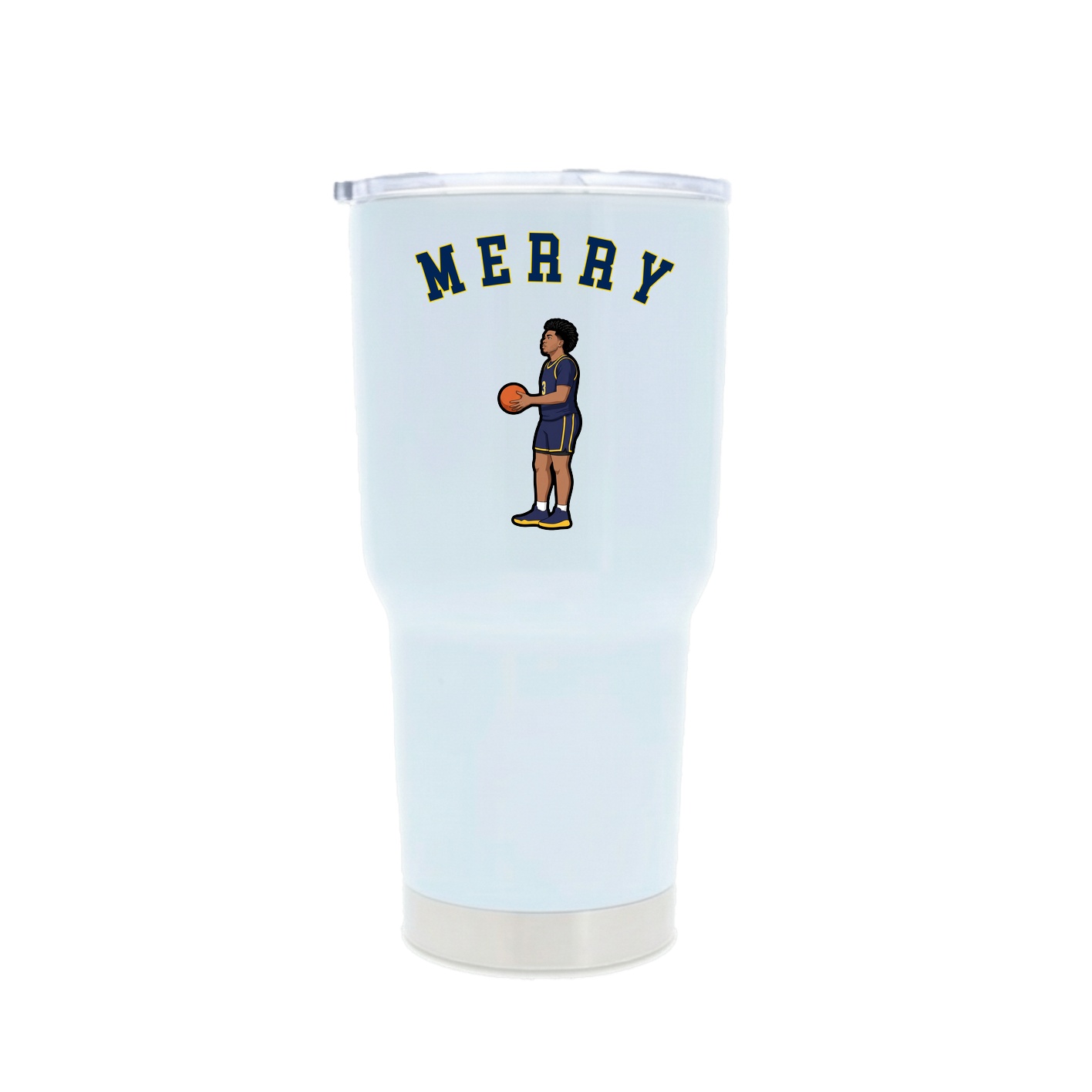 30oz Stainless Steel Tumbler — Shirsey Arch in White