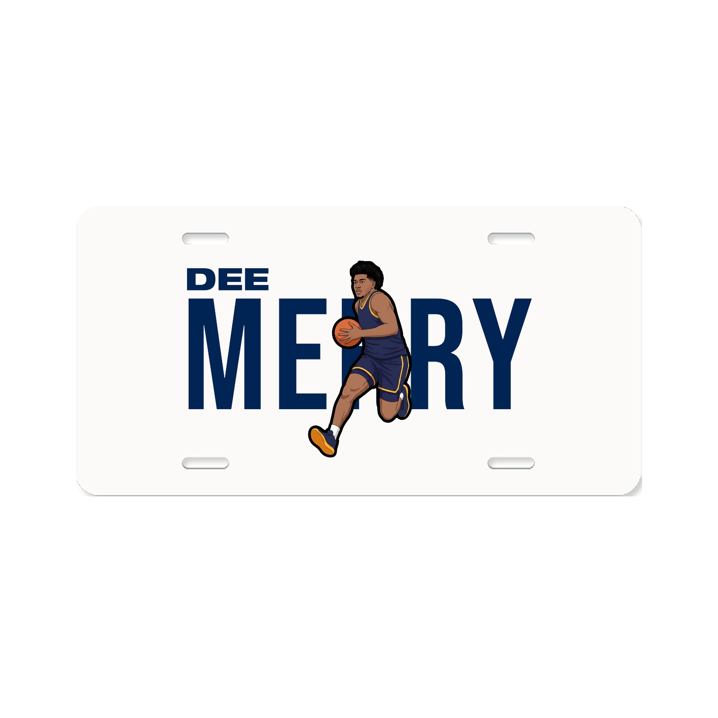 License Plate — Player Name in Classic